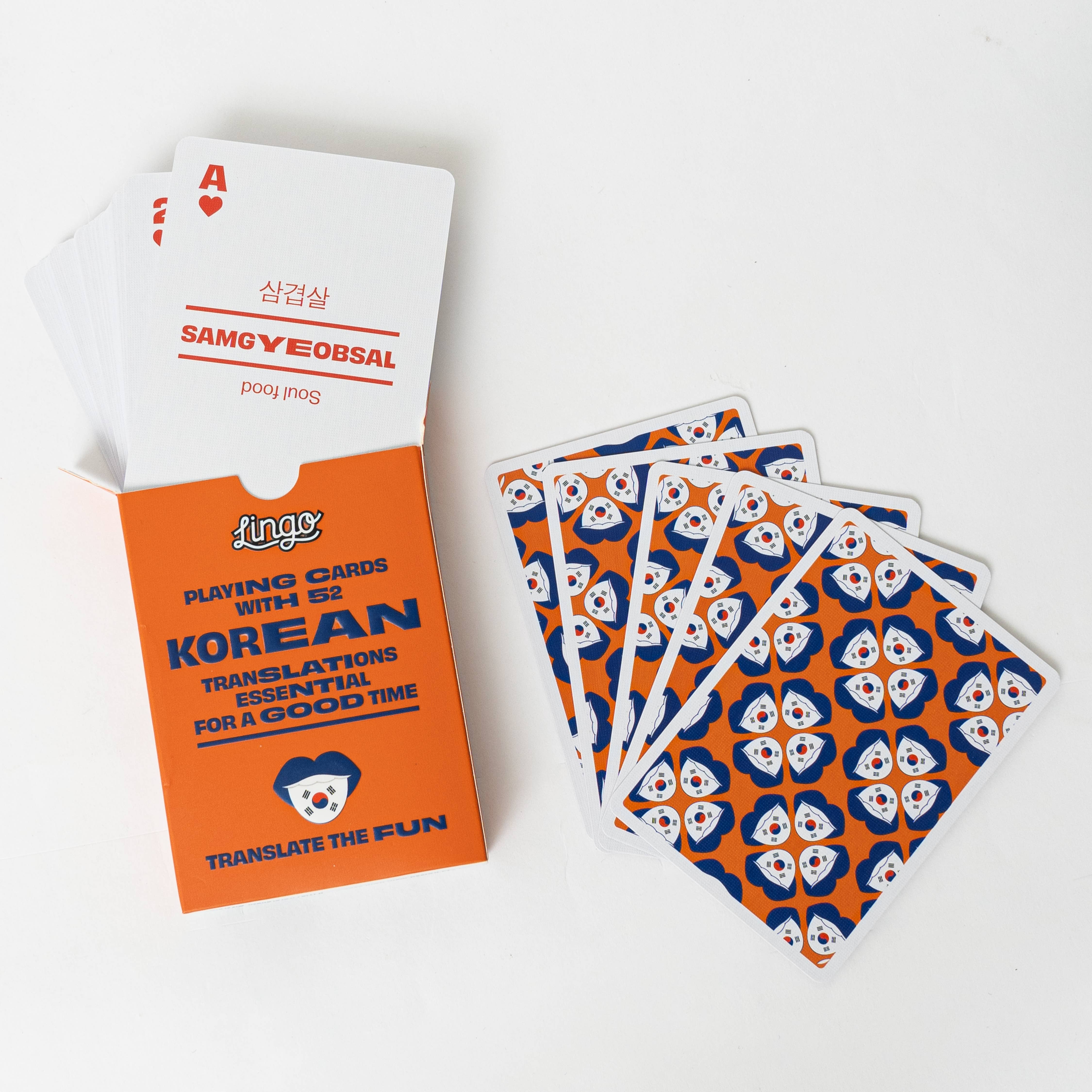 Lingo Playing Cards - Korean Lingo Playing Cards、mySite、garagedoors4me
