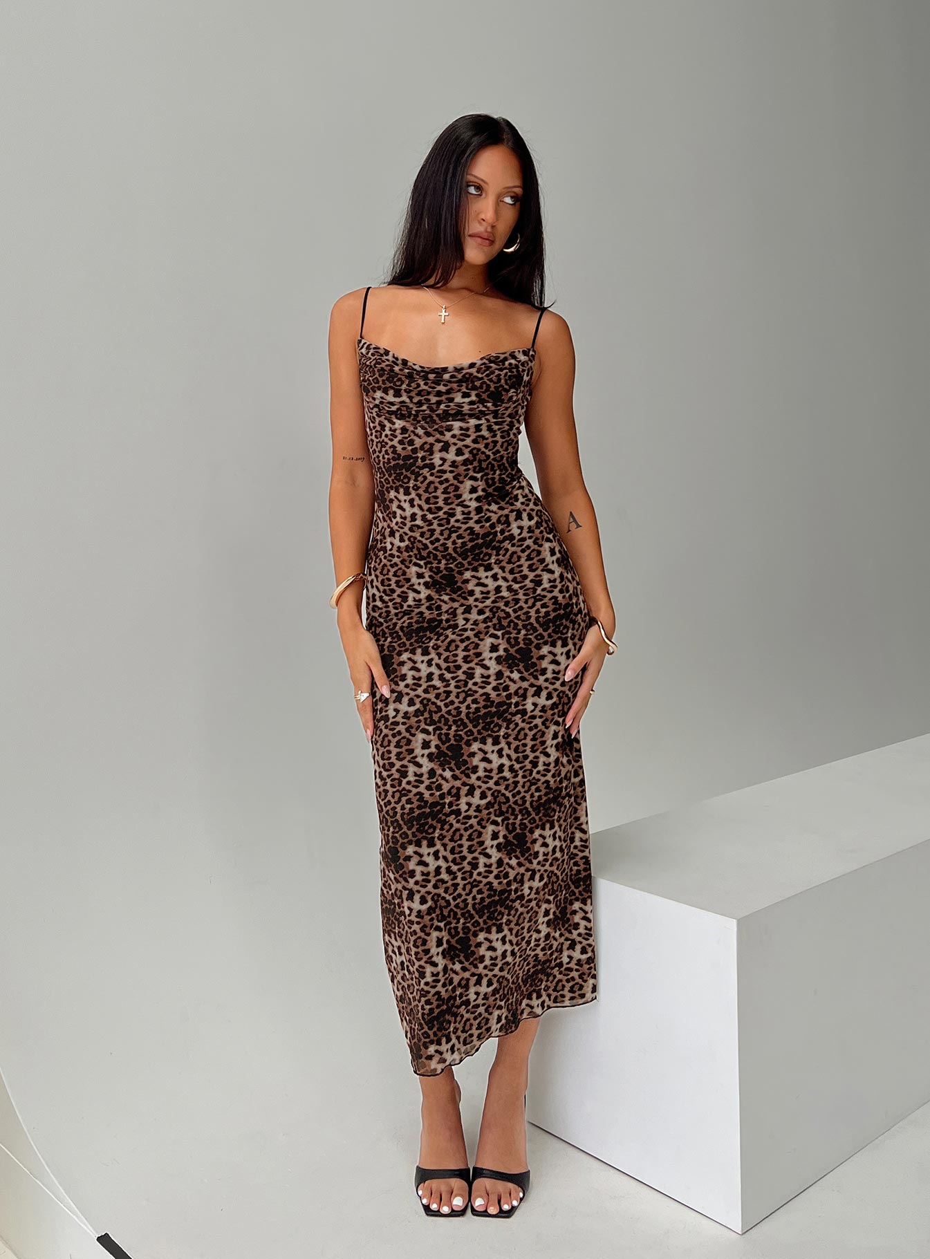 Sugar Maxi Dress Leopard、mySite、solidvoid