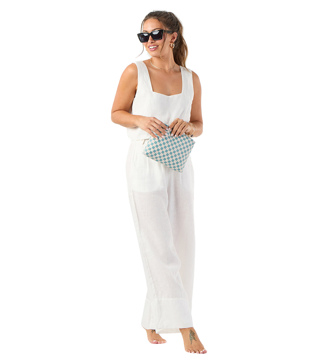 ALOHA Petite Check Small Swim Pouch、mySite、noshort