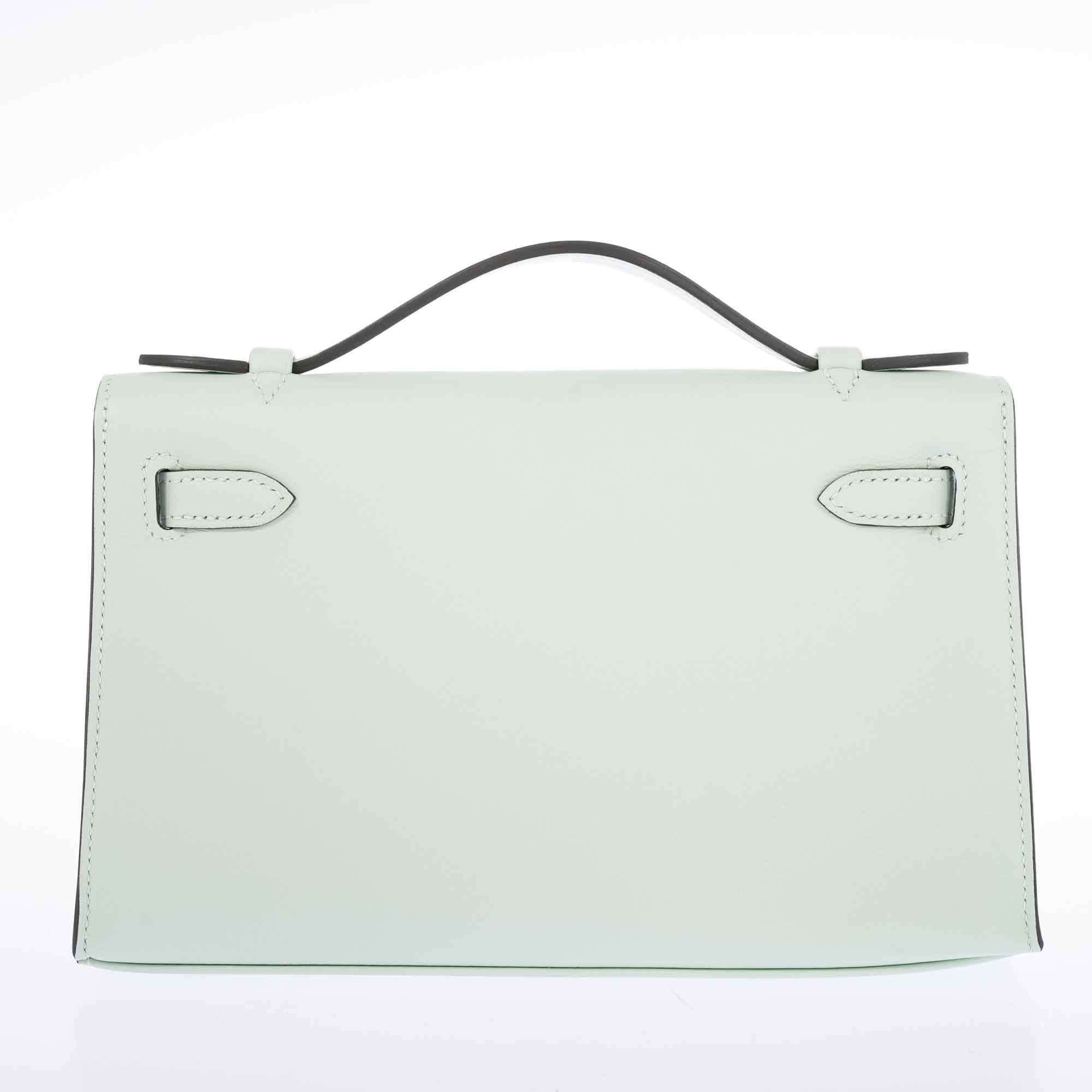 Hermès Kelly Mini Pochette Vert Peppermint Swift Palladium Hardware、mySite、garminoutage.com