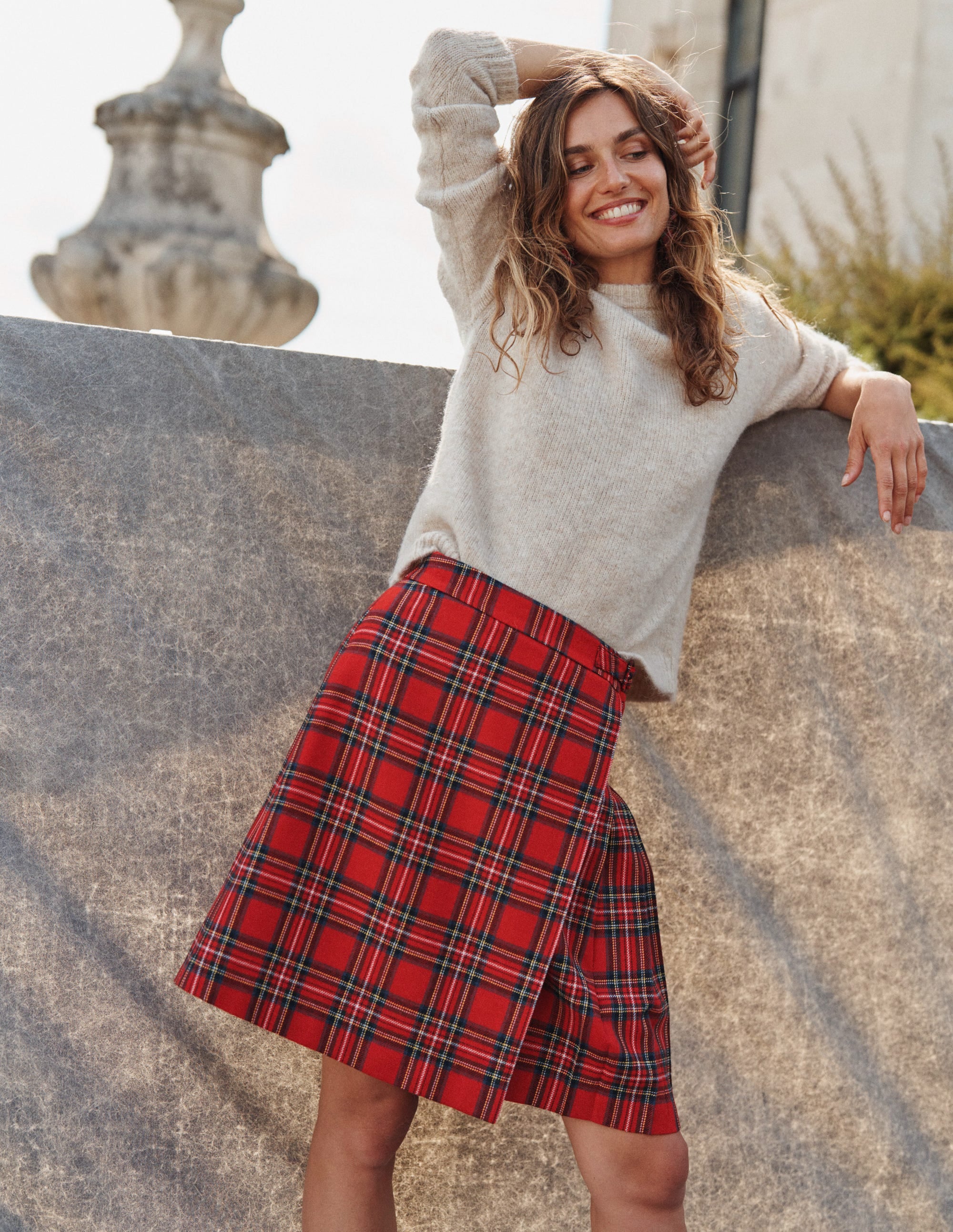  Helen Buckled Kilt-Red and Blue Check、mySite、ashleygrahame