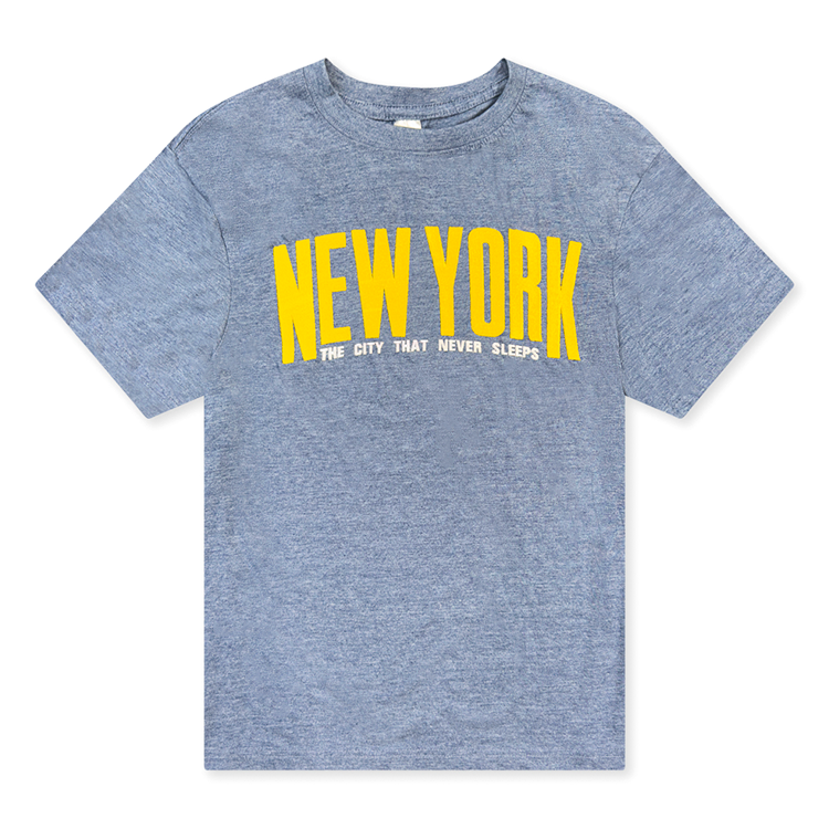 NEW YORK “The City That Never Sleeps” Applique Tees (4 Colors)、mySite、vikingsvslions