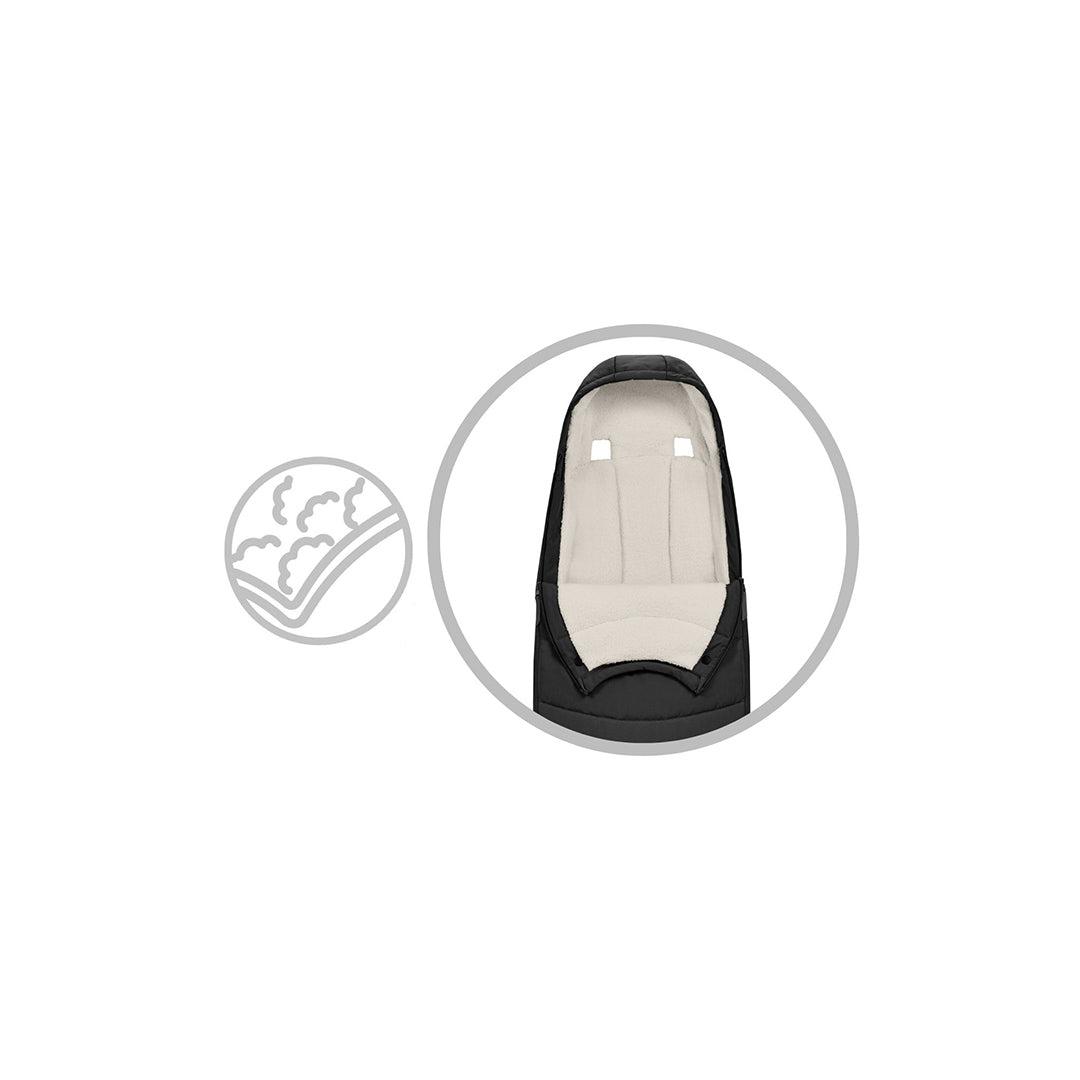  CYBEX Platinum Footmuff - Sepia Black、mySite、merchandisen
