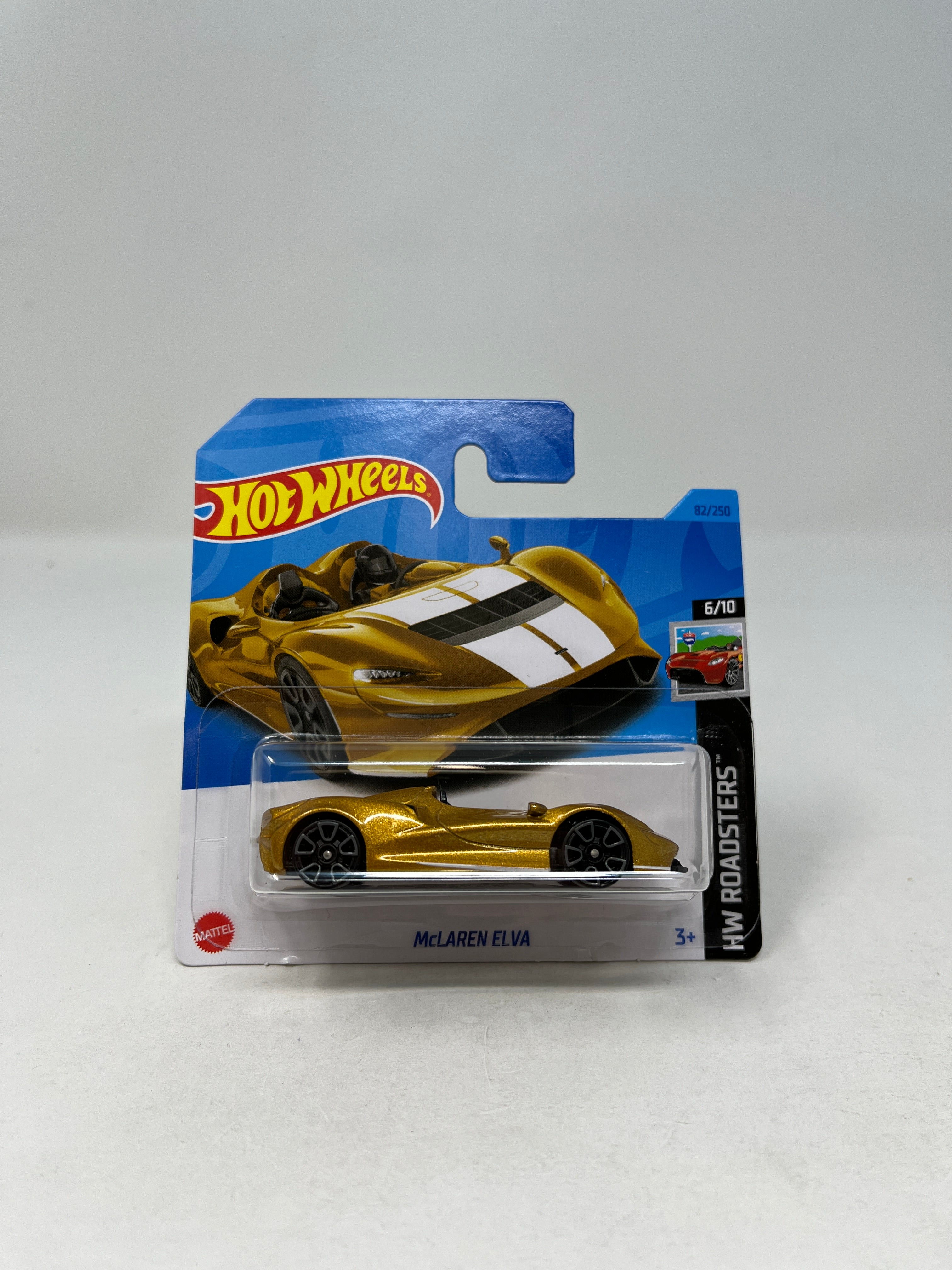 McLaren ELVA #82 * Gold * 2022 Hot Wheels Short Card、mySite、hgirdovlk