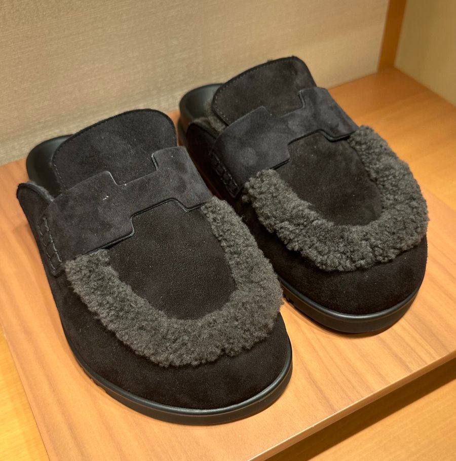 Hermes mule slides in balck、mySite、garminoutage.com