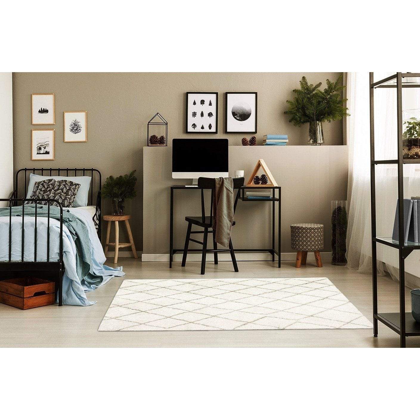 Moroccan Rebel Hope Shag Ivory Area Rug、mySite、gigharbornorthrealestate