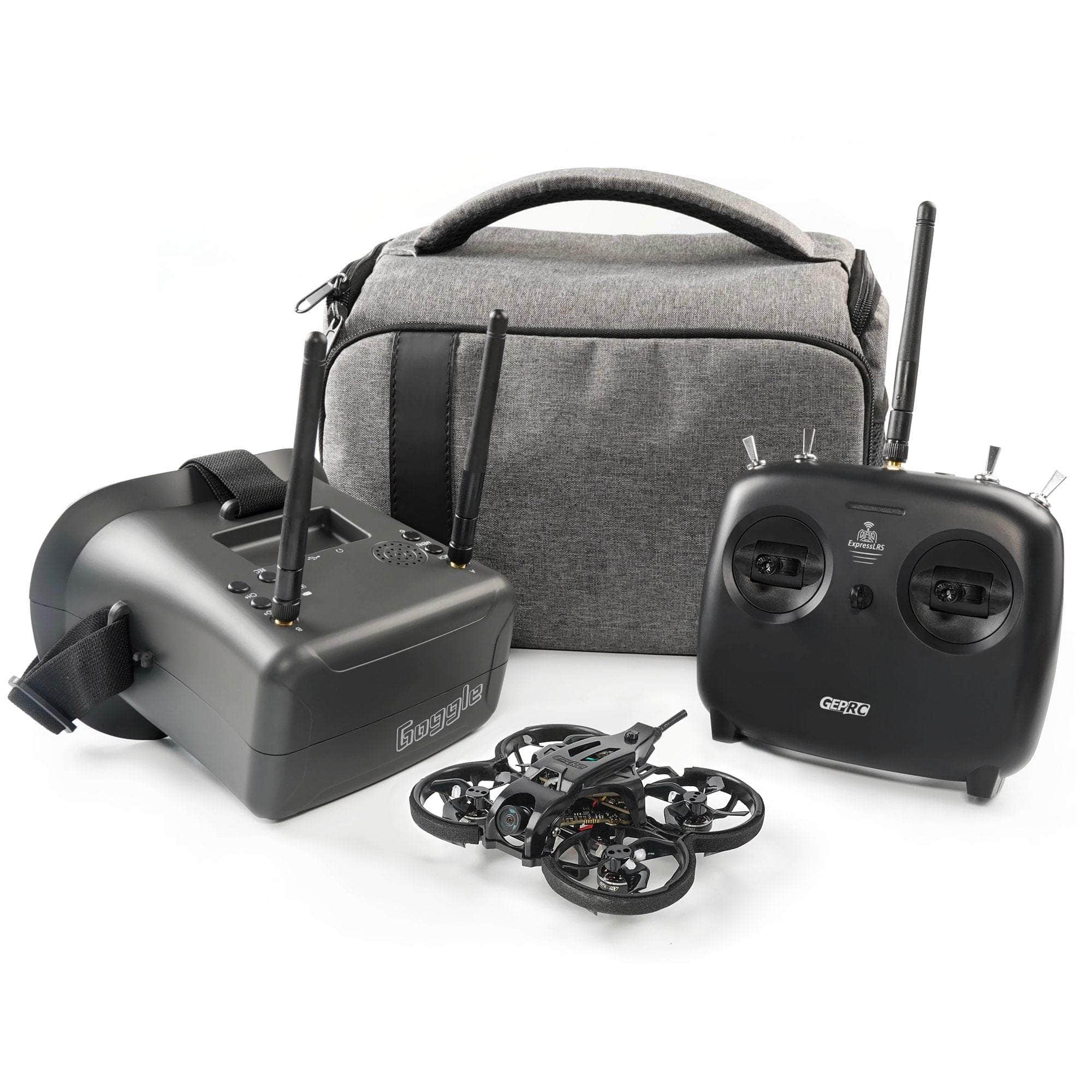  GEPRC RTF TinyGO 4K FPV Whoop Analog Kit w/ Goggles, ELRS Radio Transmitter, Case & Drone、mySite、merchandisen