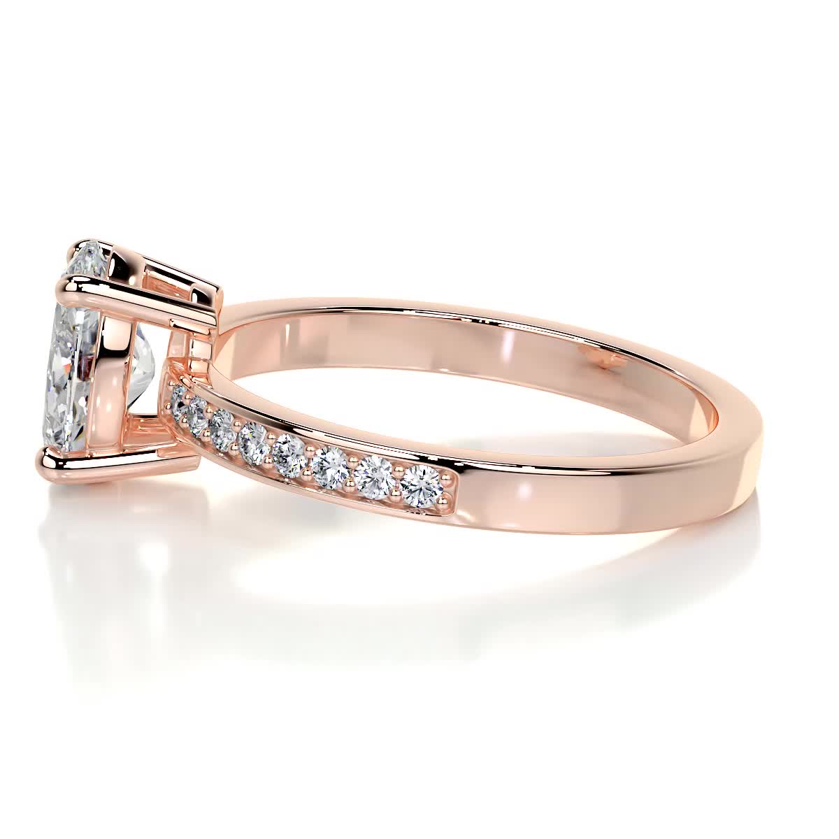 Giselle Lab Grown Diamond Ring -14K Rose Gold、mySite、hinf8tx79