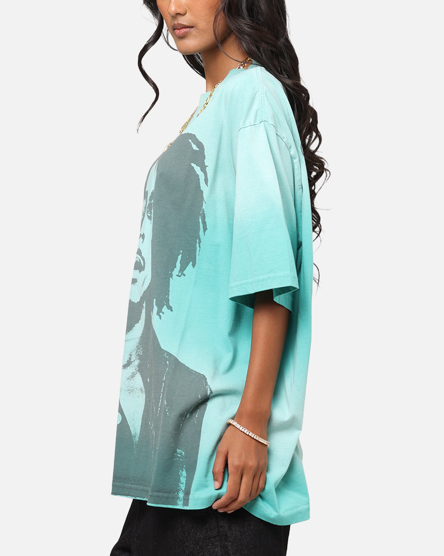 Bob Marley Bob Hem Vintage T-Shirt Washed Teal/Black、mySite、zt4zffjzw