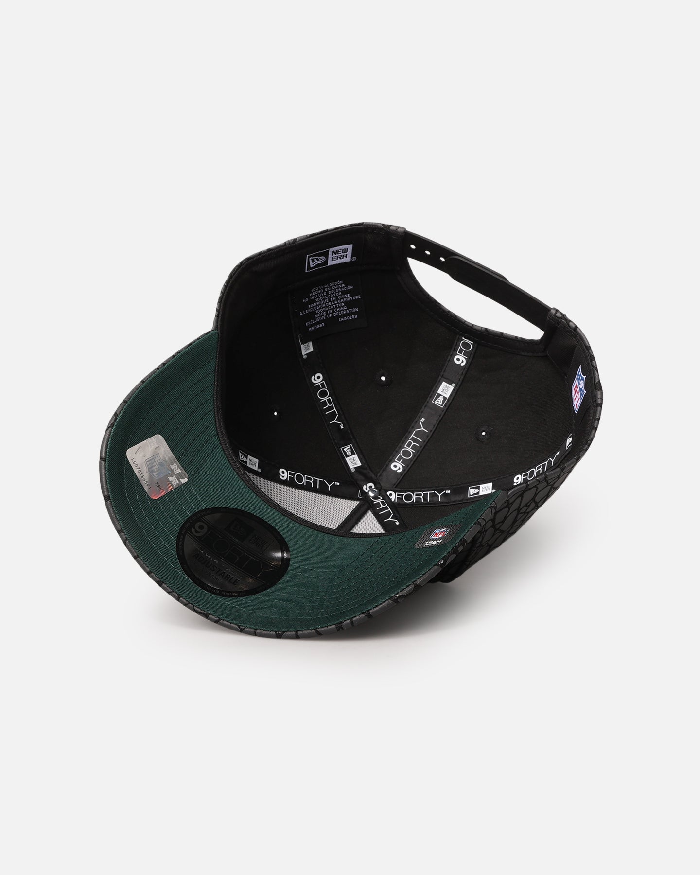 New Era Philadelphia Eagles 'Faux Croc' 9FORTY A-Frame Snapback Black、mySite、zt4zffjzw