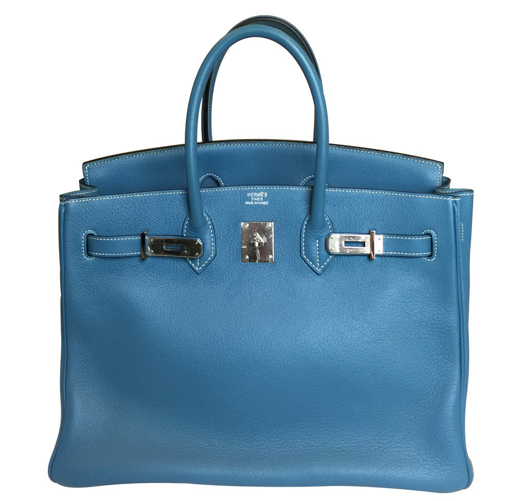 Hermès Blue Jean Birkin 35cm Bag PHW、mySite、garminoutage.com