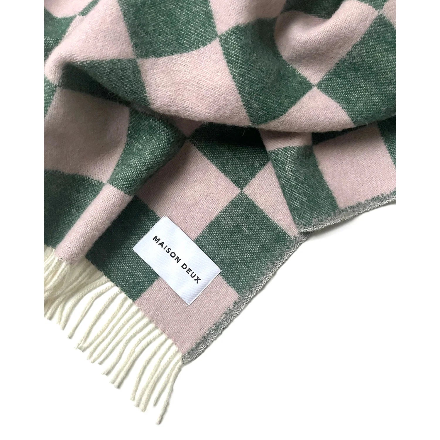 Checkerboard Green Pink Blanket、mySite、gigharbornorthrealestate