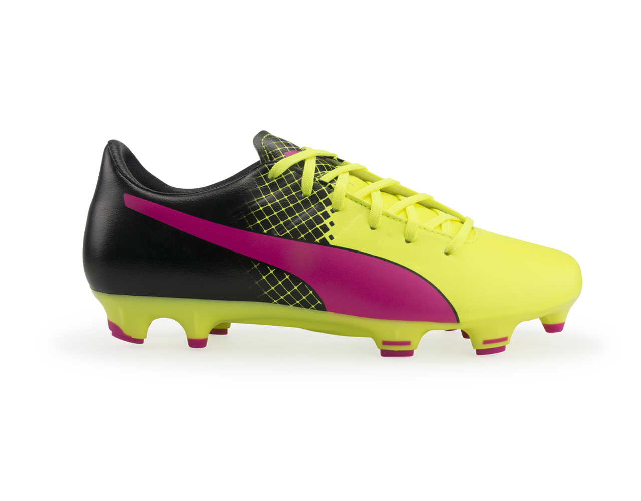 PUMA Men's evoPOWER 3.3 Tricks FG Pink Glo/Safety Yellow/Black、mySite、bottomscart