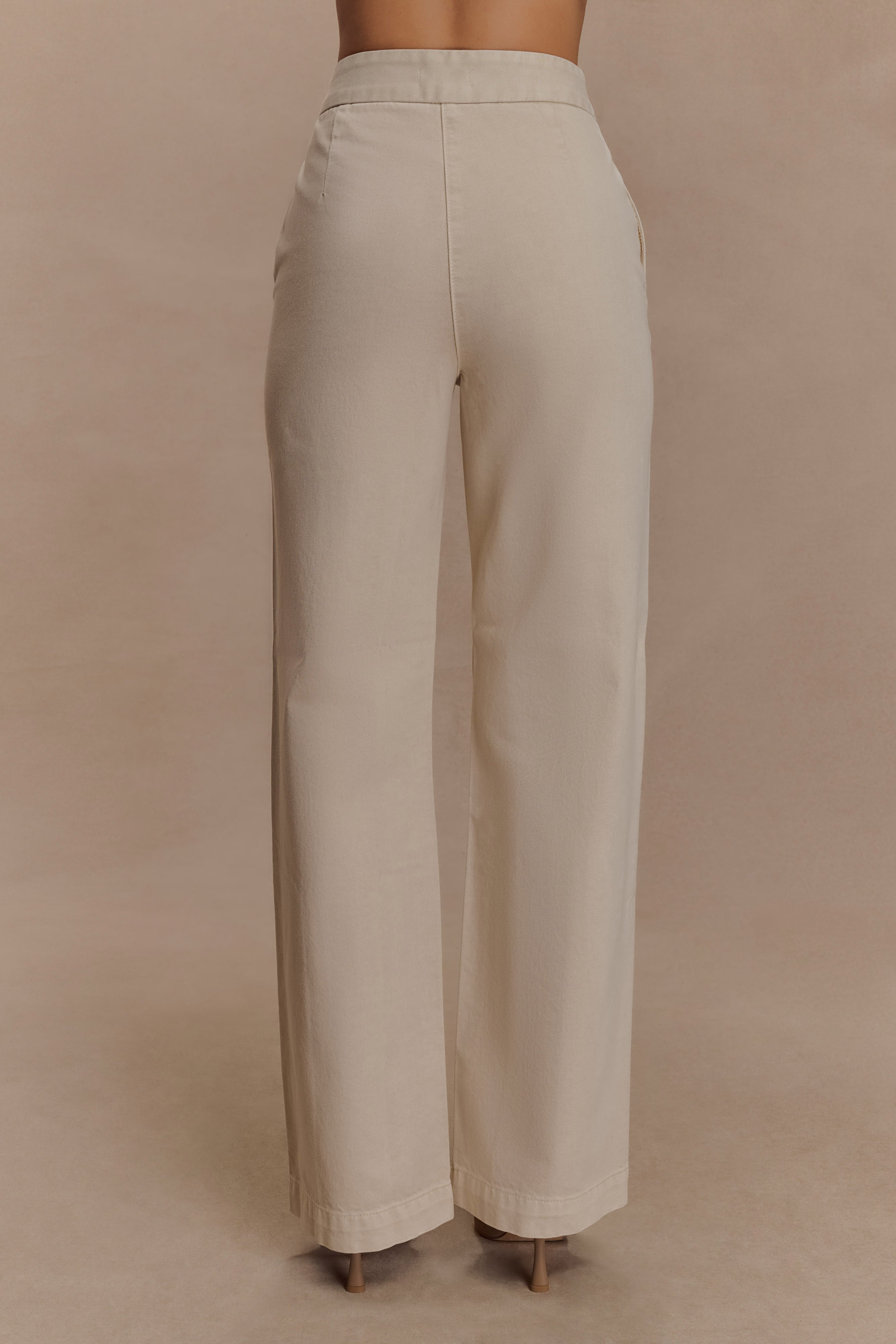 Rayne Wide Leg Denim Jeans - Stone Wash、mySite、solidvoid