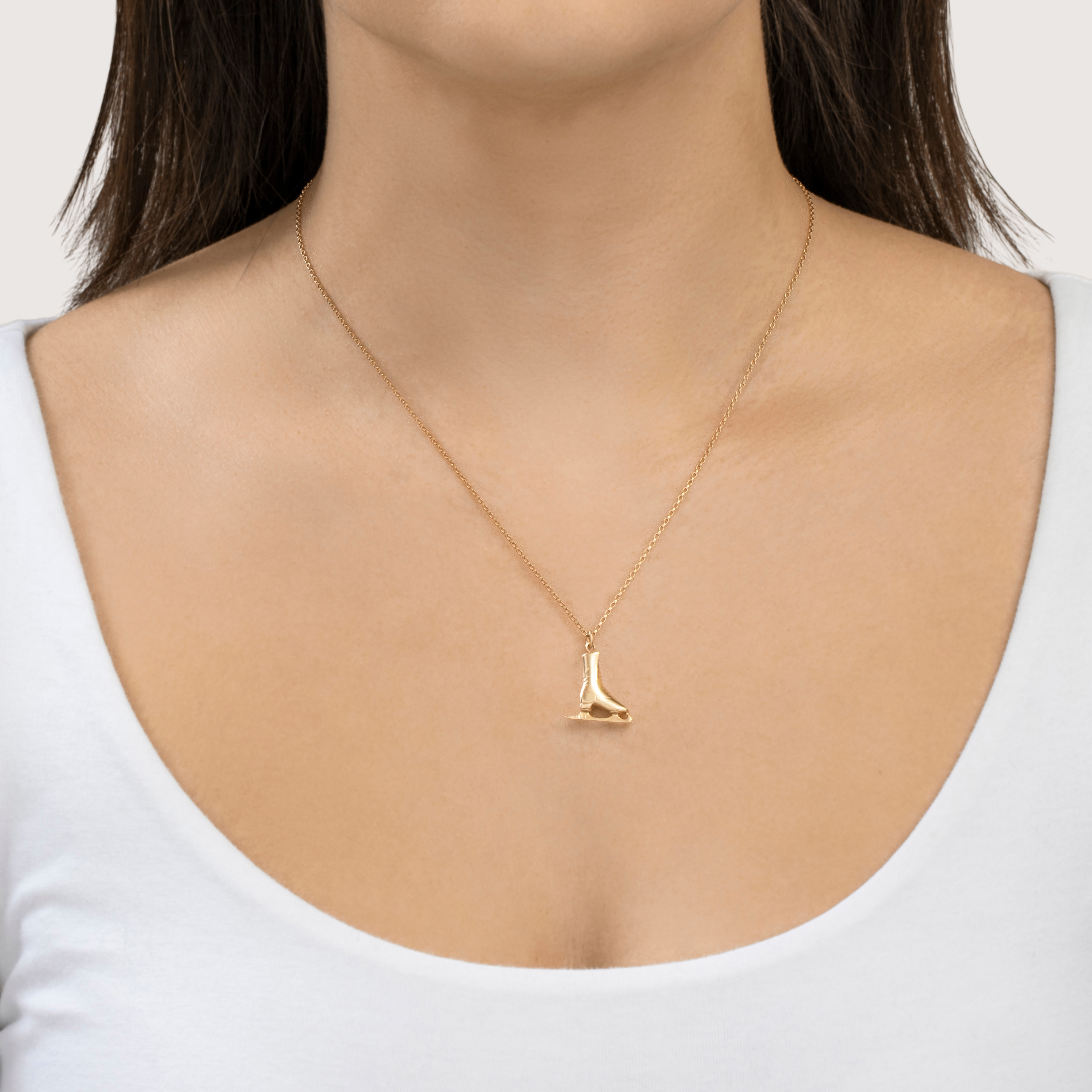 Vintage 14k Yellow Gold Ice Skate Charm / Pendant、mySite、hinf8tx79