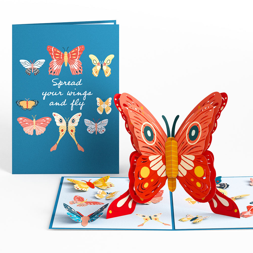 Spread Your Wings Butterfly Pop-Up Card & Bouquet Bundle、mySite、solidvoid