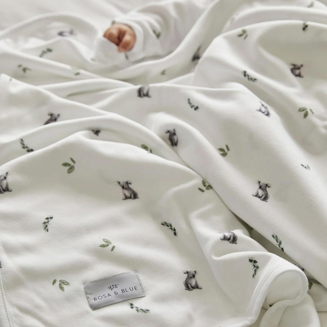  Rosa & Blue Baby Blanket - Koala、mySite、merchandisen