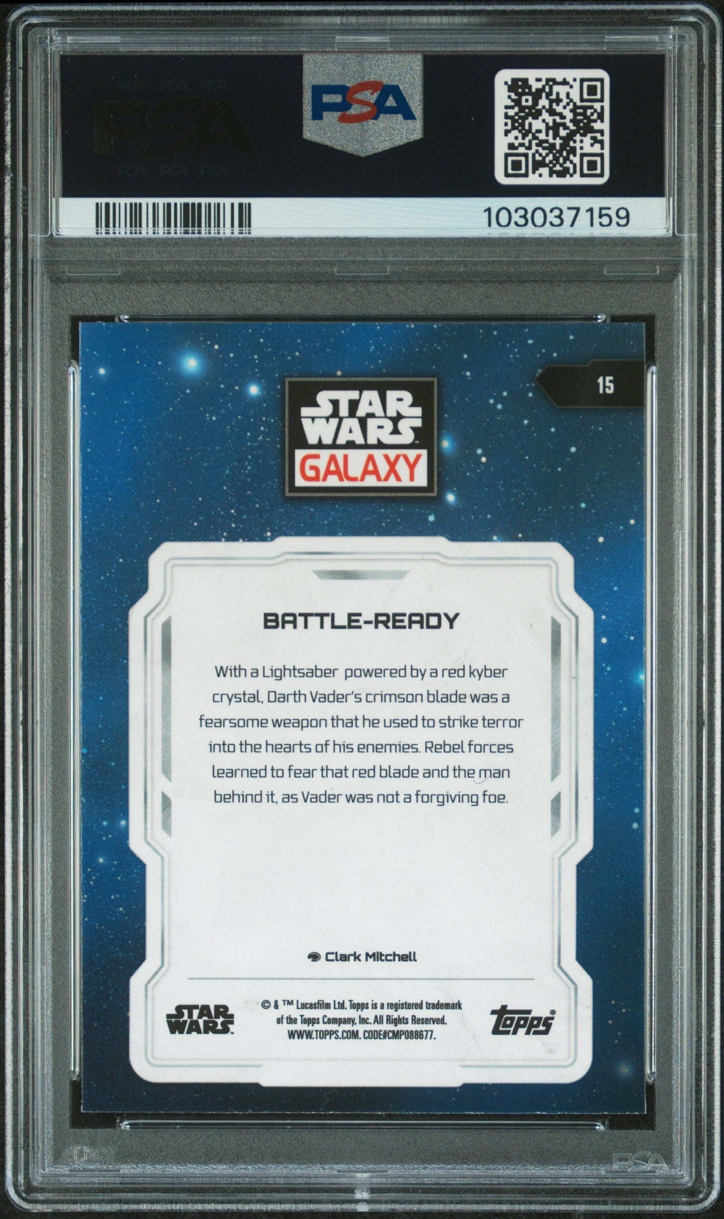 Battle-Ready #15 Mini Diamond PSA 10 Topps Chrome Star Wars Galaxy 2024、mySite、waistdrama