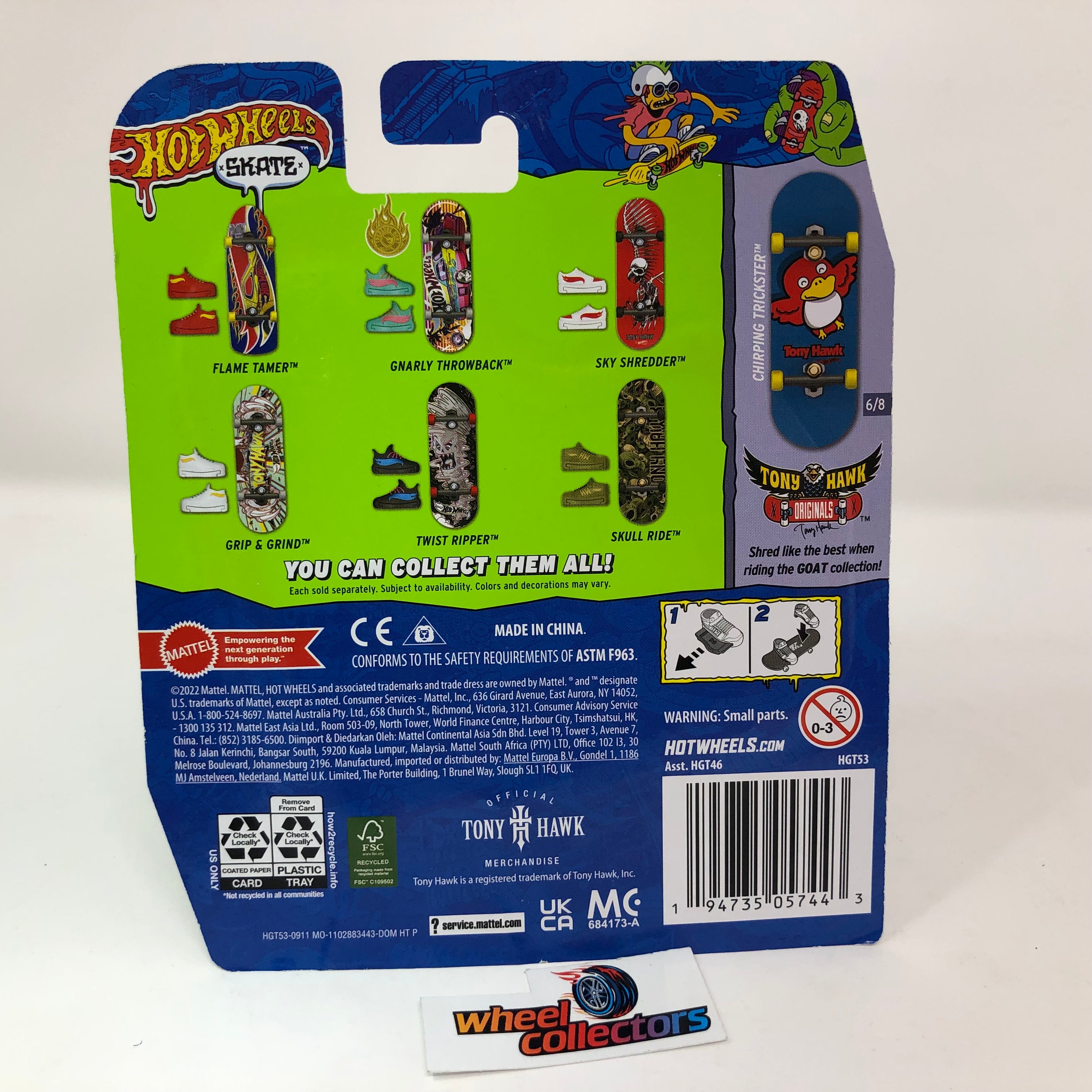 2023 Hot Wheels Skate Boards Tony Hawk * Chirping Trickster & Shoes、mySite、hgirdovlk