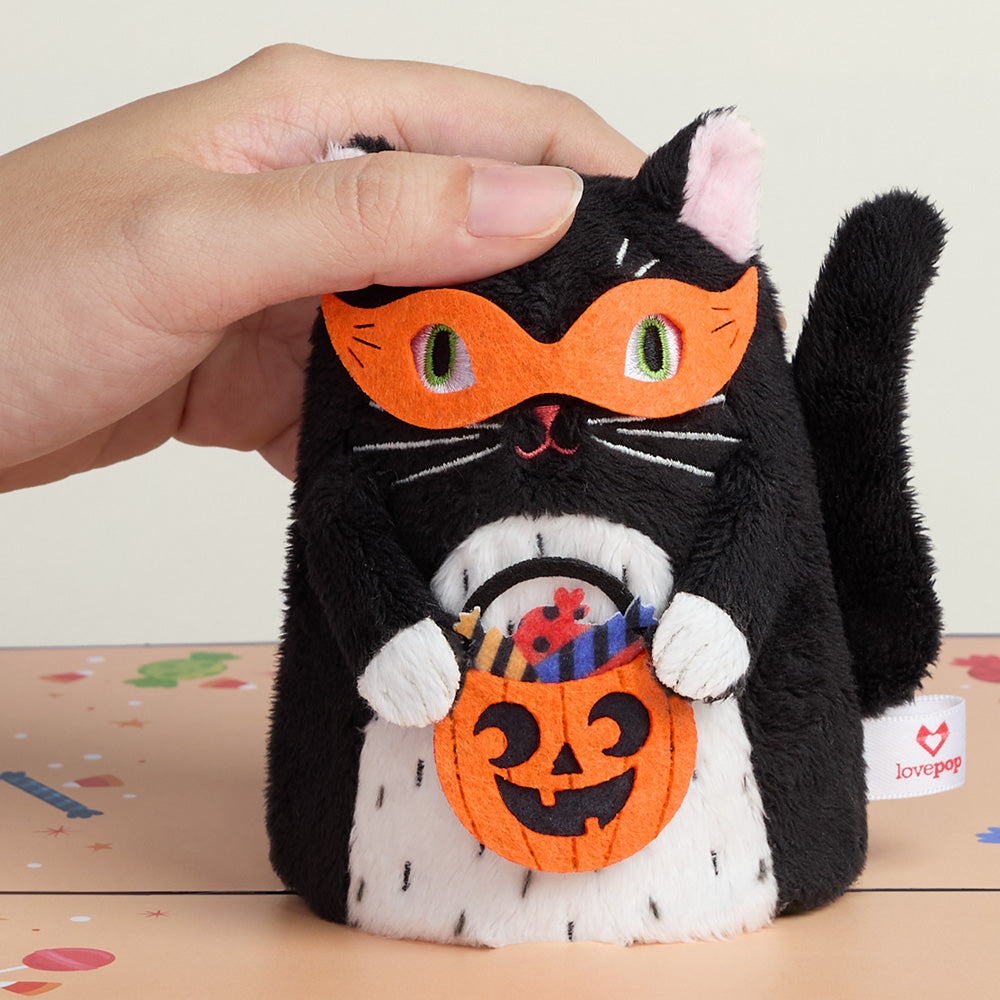 Halloween Cat Plushpop Card、mySite、solidvoid