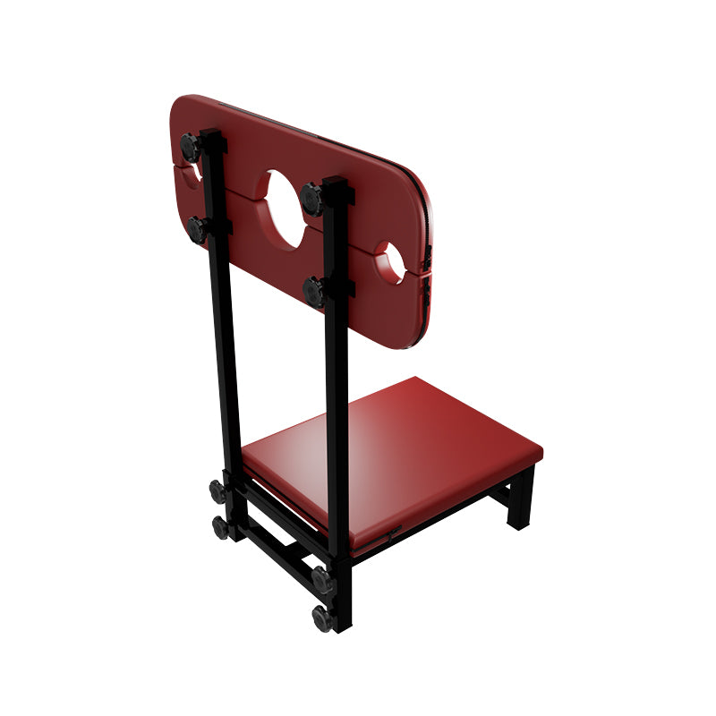 Heavy Duty Red Bondage Chair | Adjustable | Wrist & Ankle Cuffs | BDSM、mySite、bottomscart