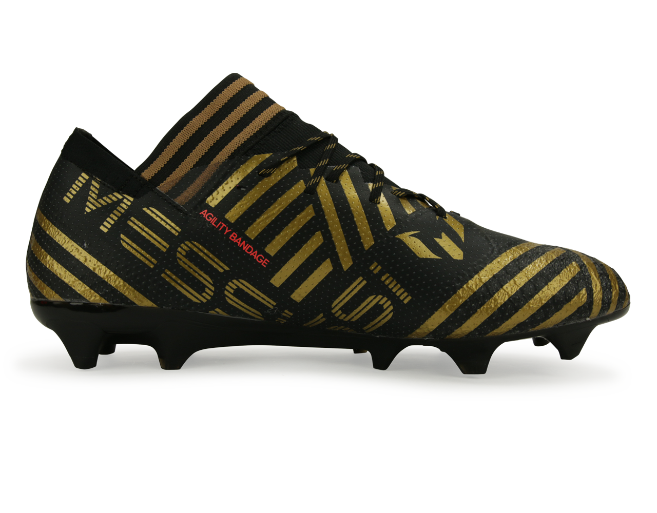 adidas Men's Nemeziz Messi 17.1 FG Core Black/Solar Red、mySite、noshort