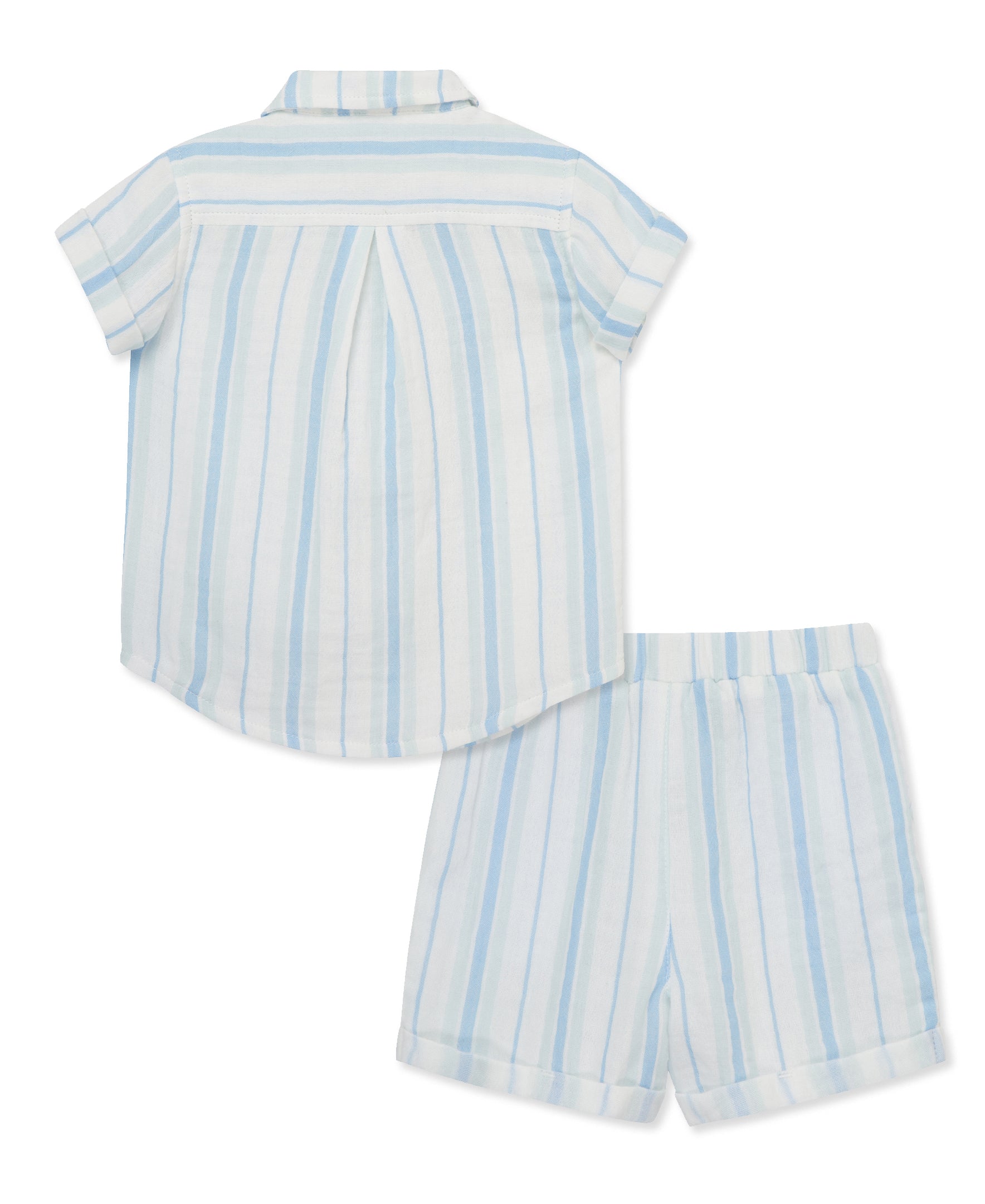  Striped Gauze Short Set、mySite、layawaytickets