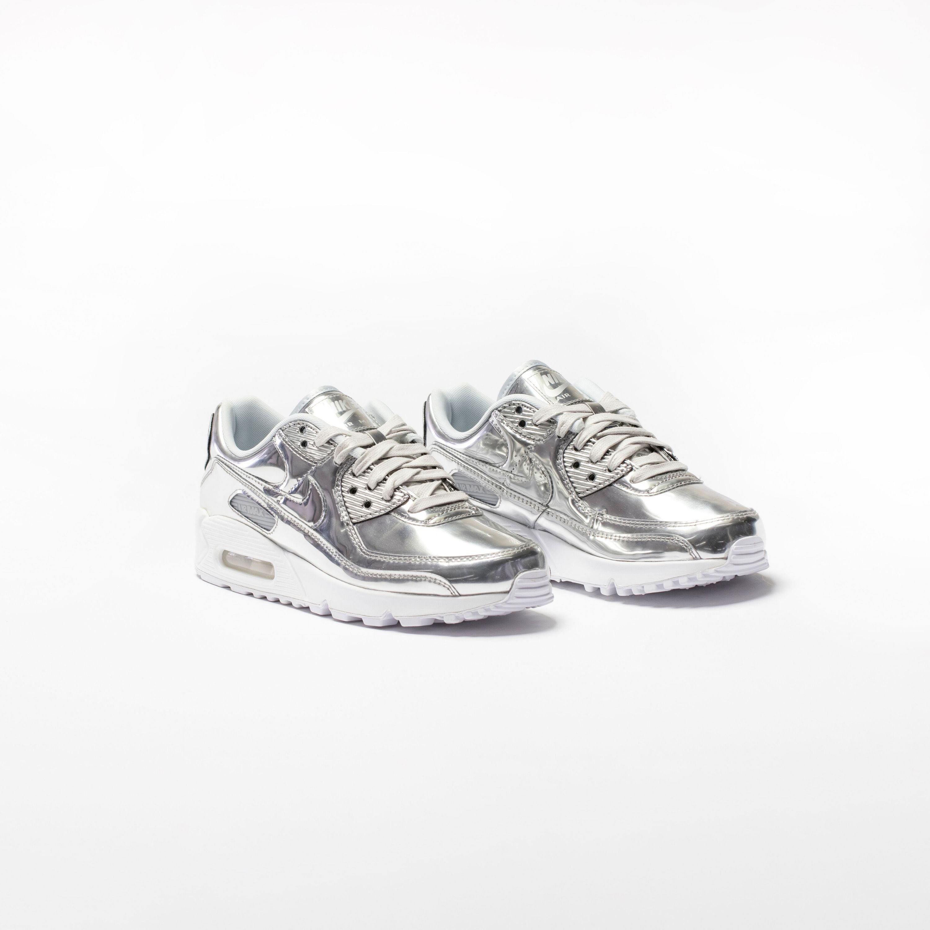 Air Max 90 Womens Running Shoe - Platinum/Silver/Light Grey、mySite、dreamappss