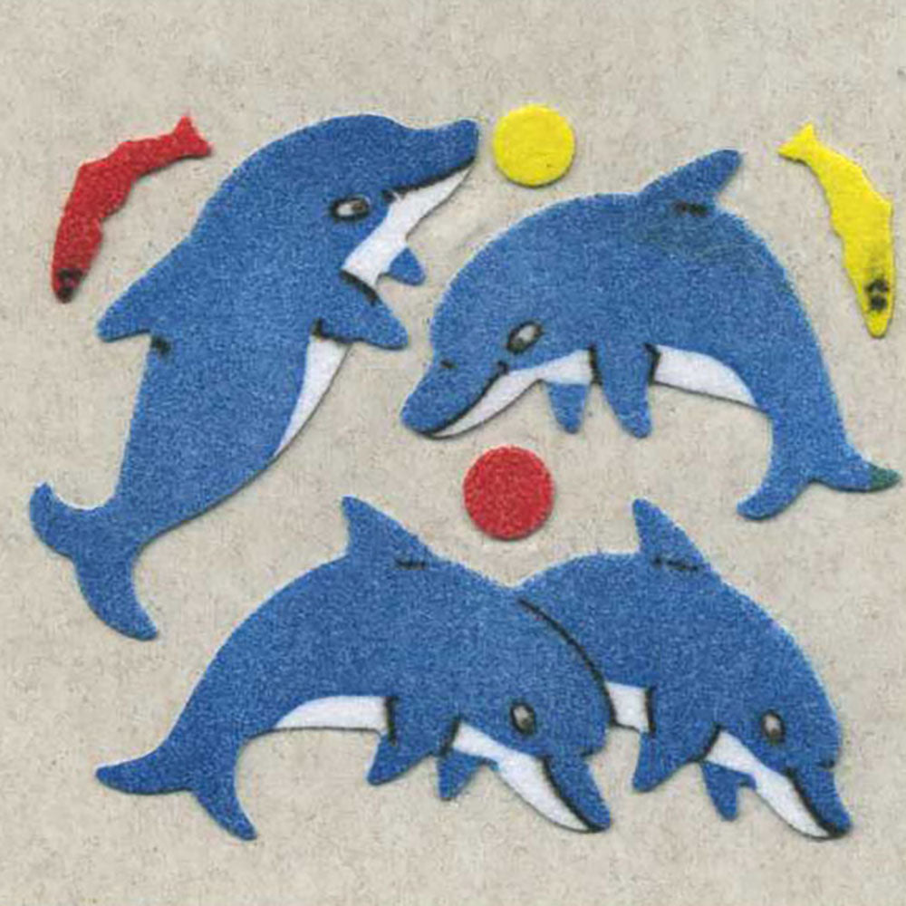  Dolphin & Fish Fuzzy Stickers、mySite、ghnorth