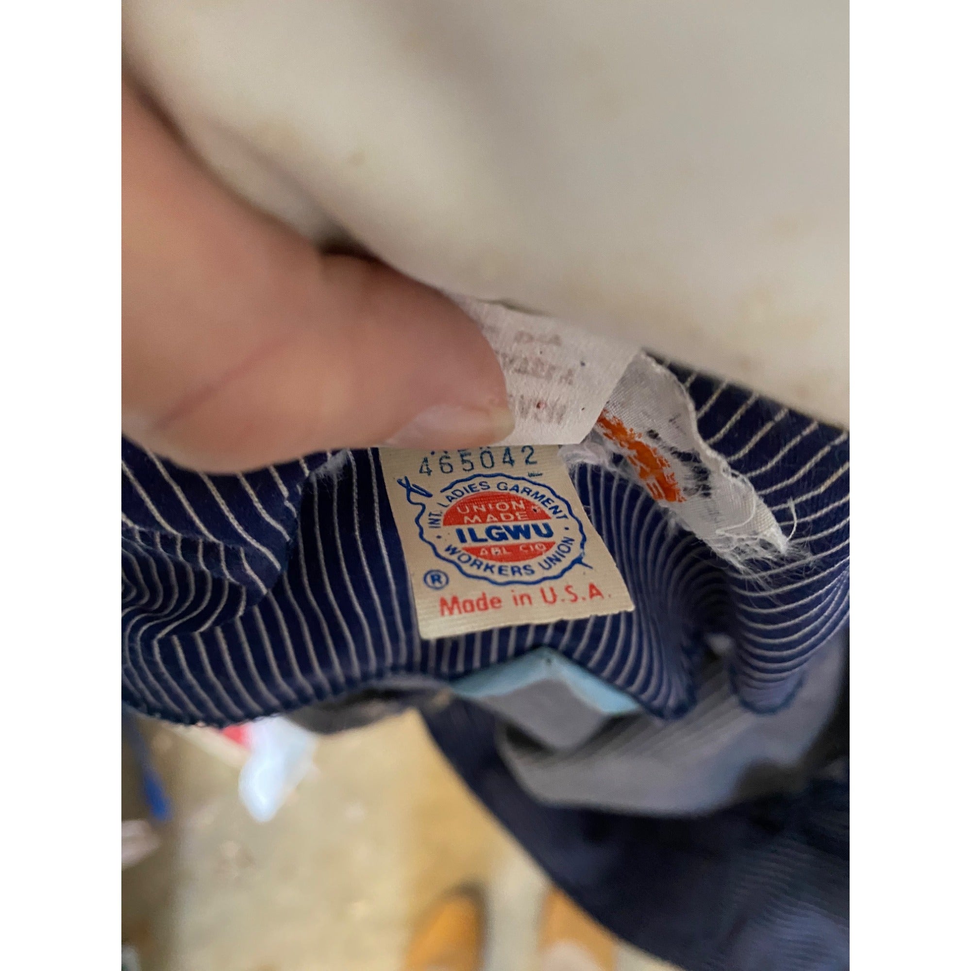 70's David Warren New York Blue Pinstripe Dress & Belt Set、mySite、garagedoors4me