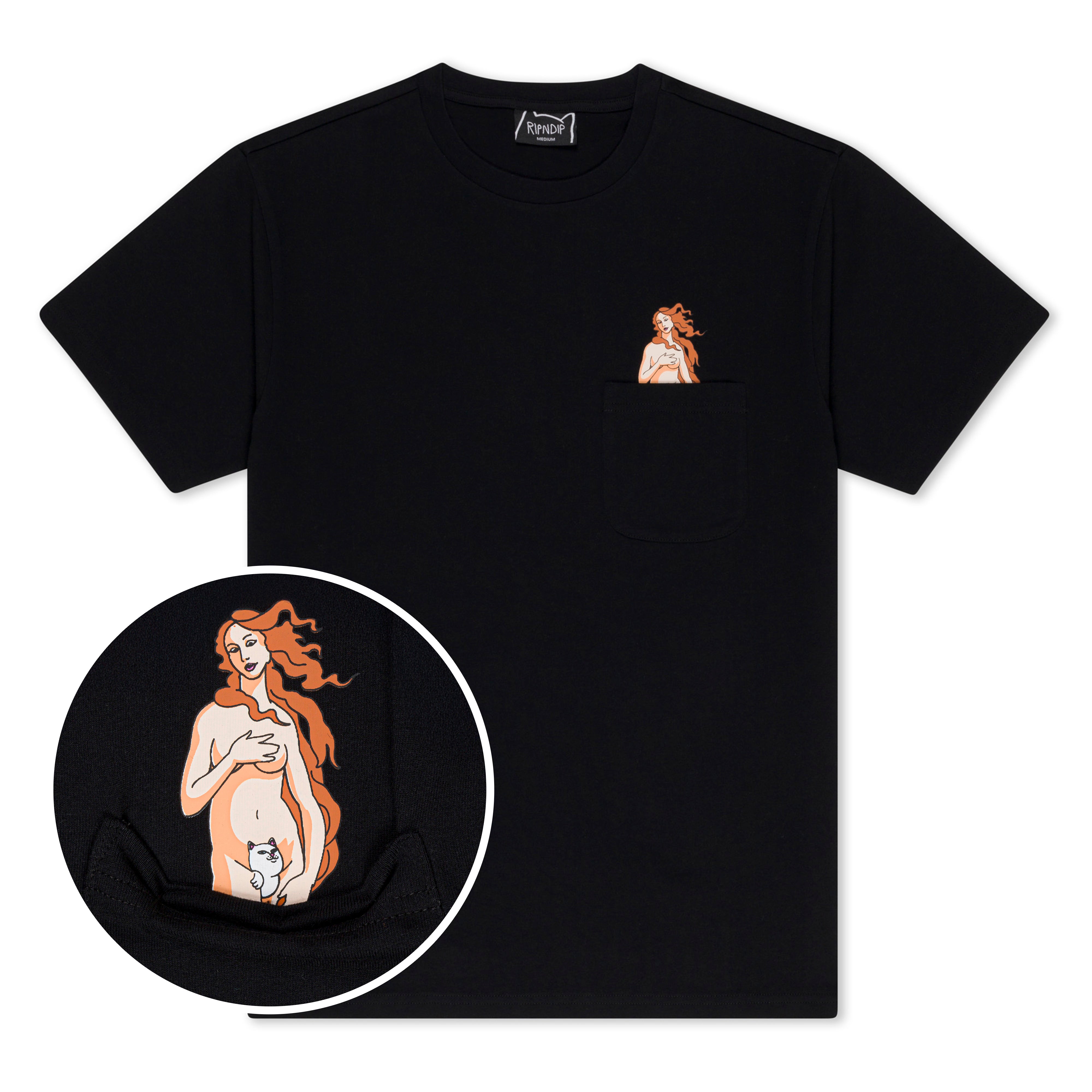  Artemis Pocket Tee (Black) 7.5oz、mySite、merchandisen