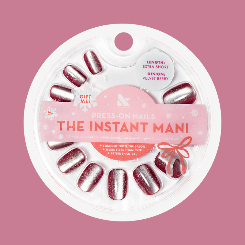 Velvet Berry - Press-On | Extra Short | Squoval - Part of Set、mySite、solidvoid