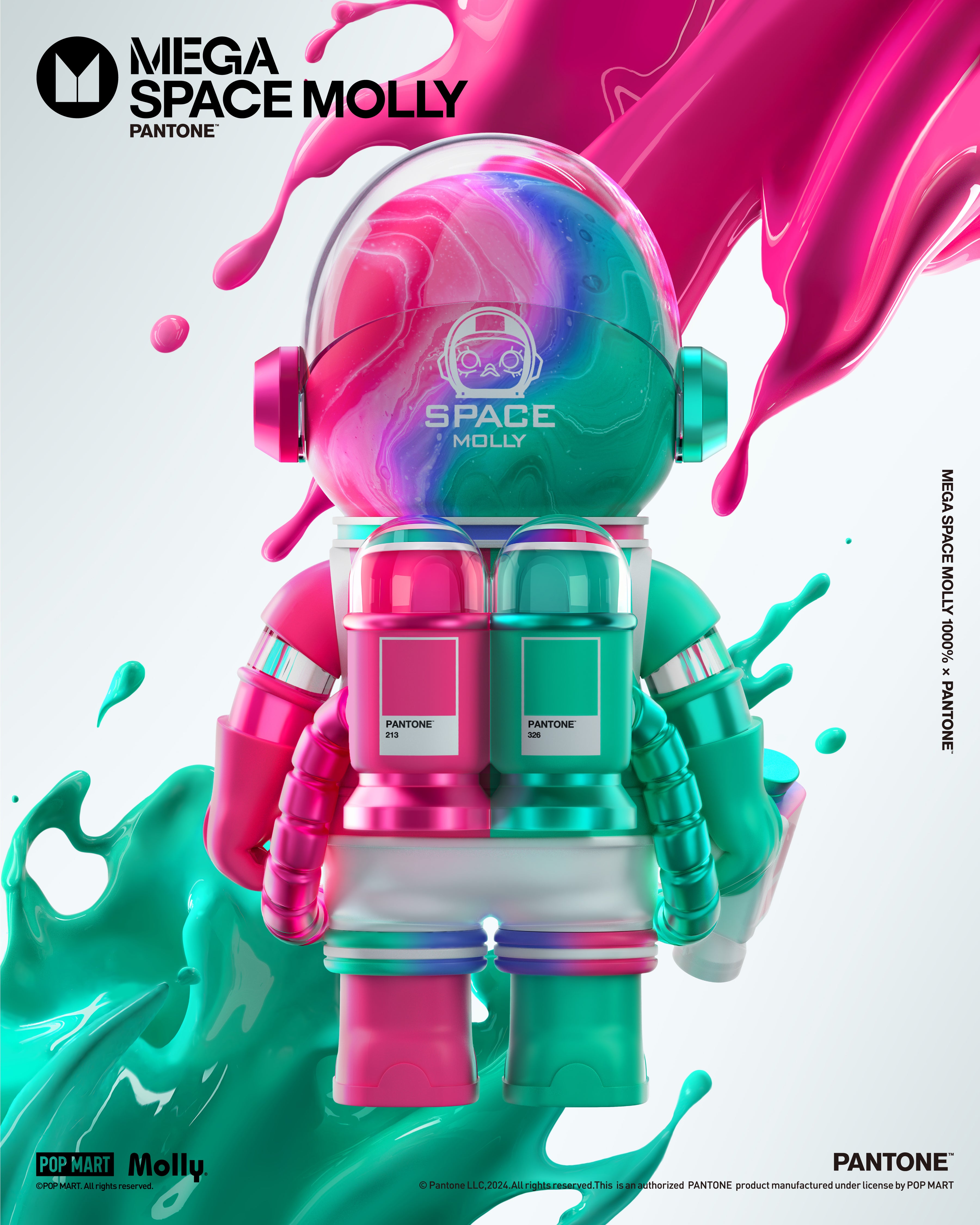  POP MART MEGA SPACE MOLLY 1000% PANTONE、mySite、greenlandpopulation