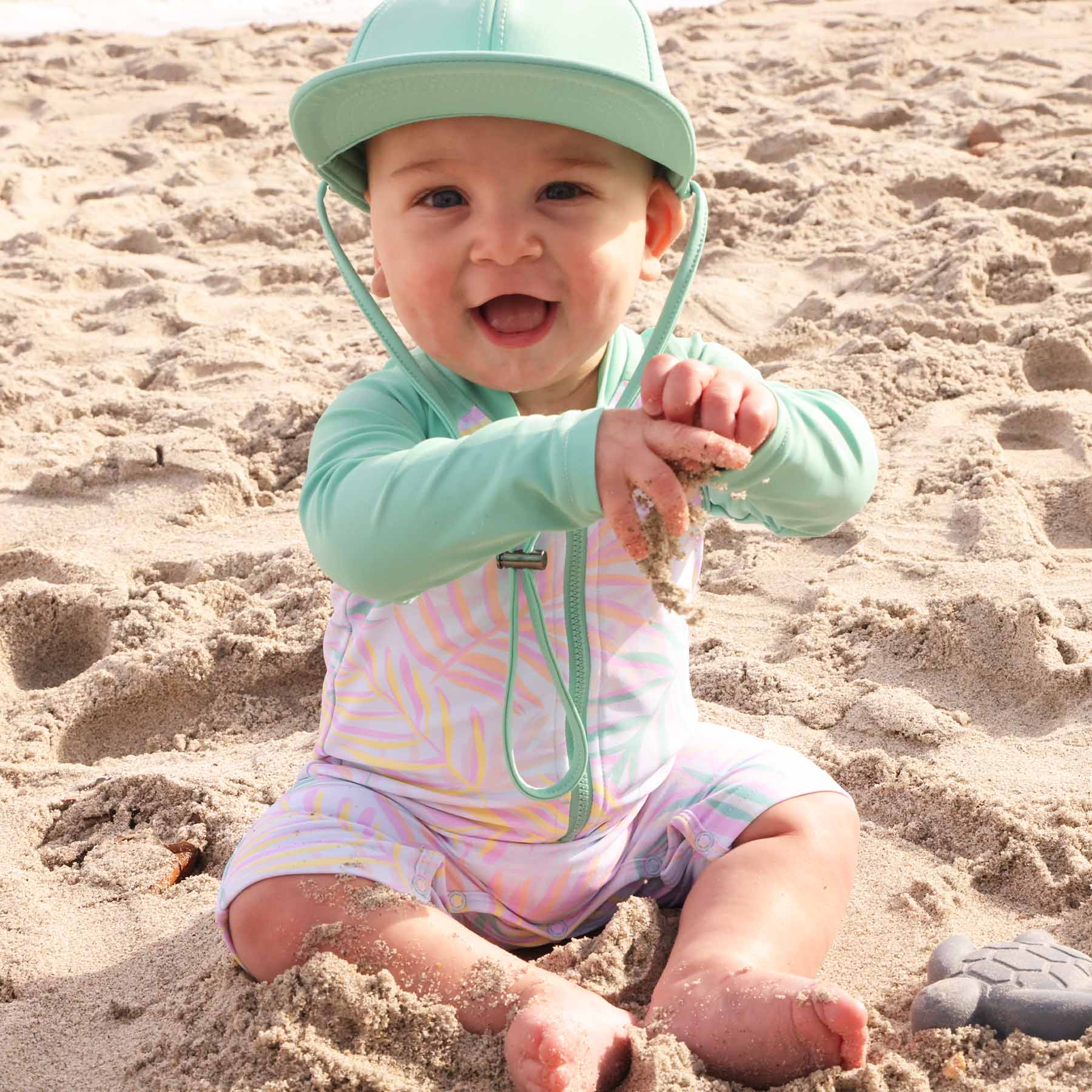  Long Sleeve Rash Guard Swim Romper Shortie | Island Palms、mySite、layawaytickets