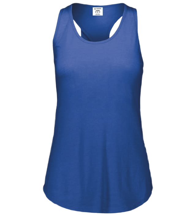 Augusta Women's Lux Tri-Blend Tank - Royal Heather、mySite、noshort