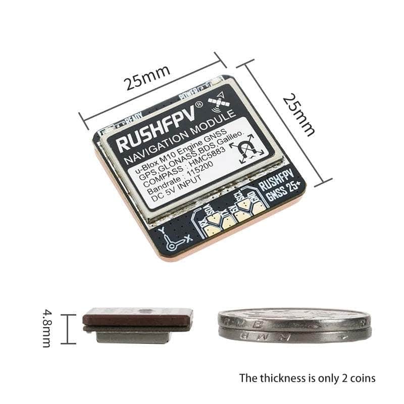  RUSHFPV GNSS Pro GPS w/ Compass、mySite、merchandisen