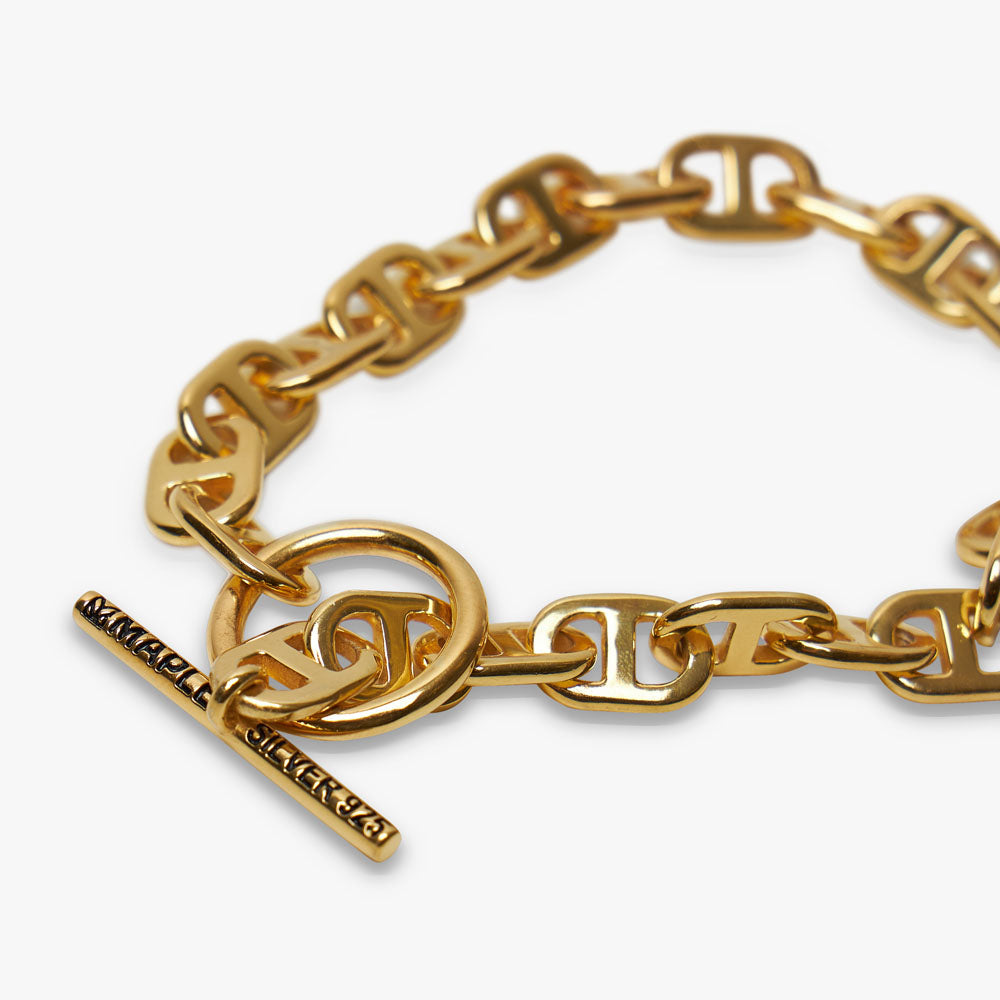  MAPLE Chain Link Bracelet / 14K Gold Plated、mySite、merchandisen