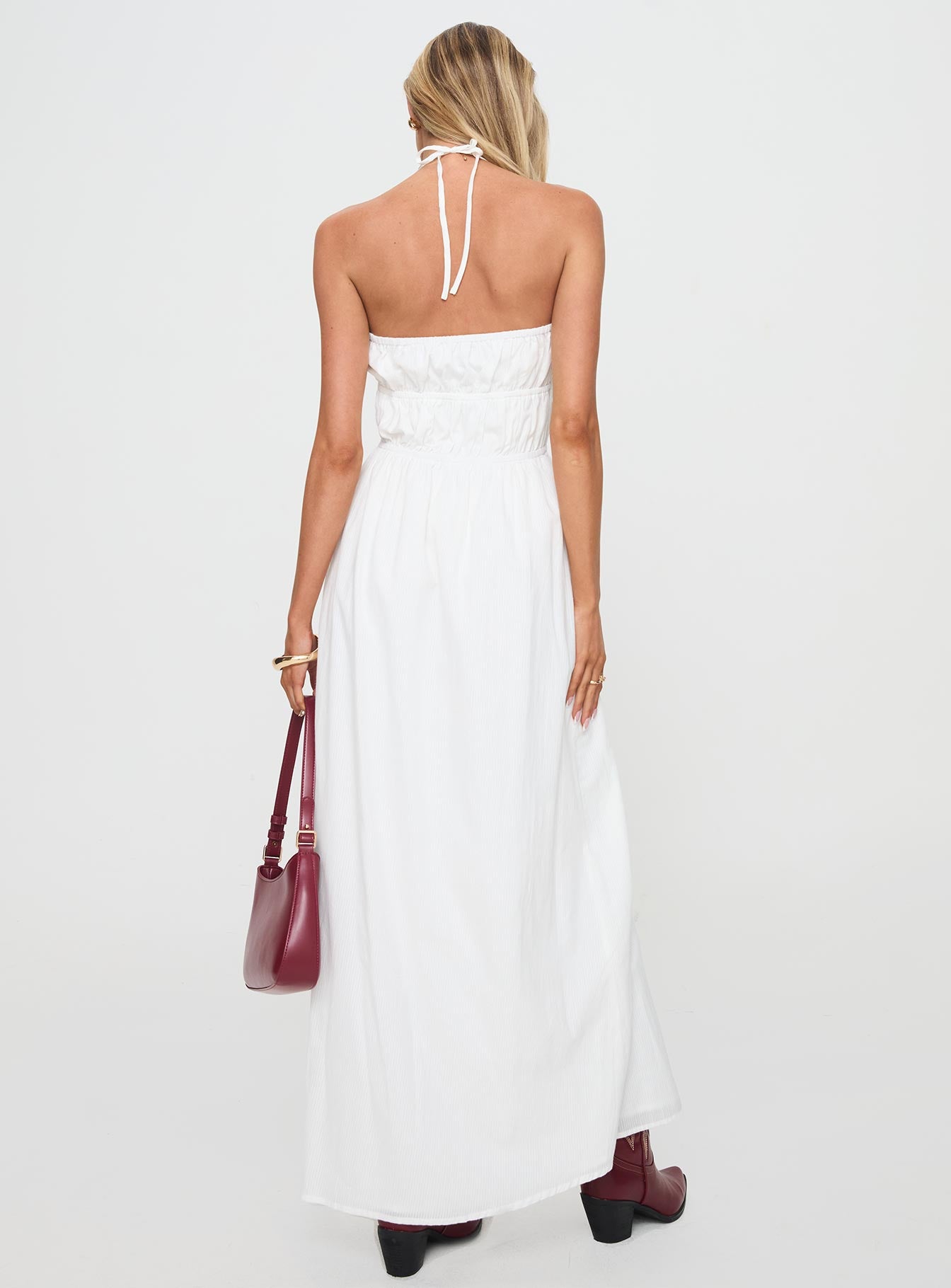 Dalston Maxi Dress White、mySite、solidvoid