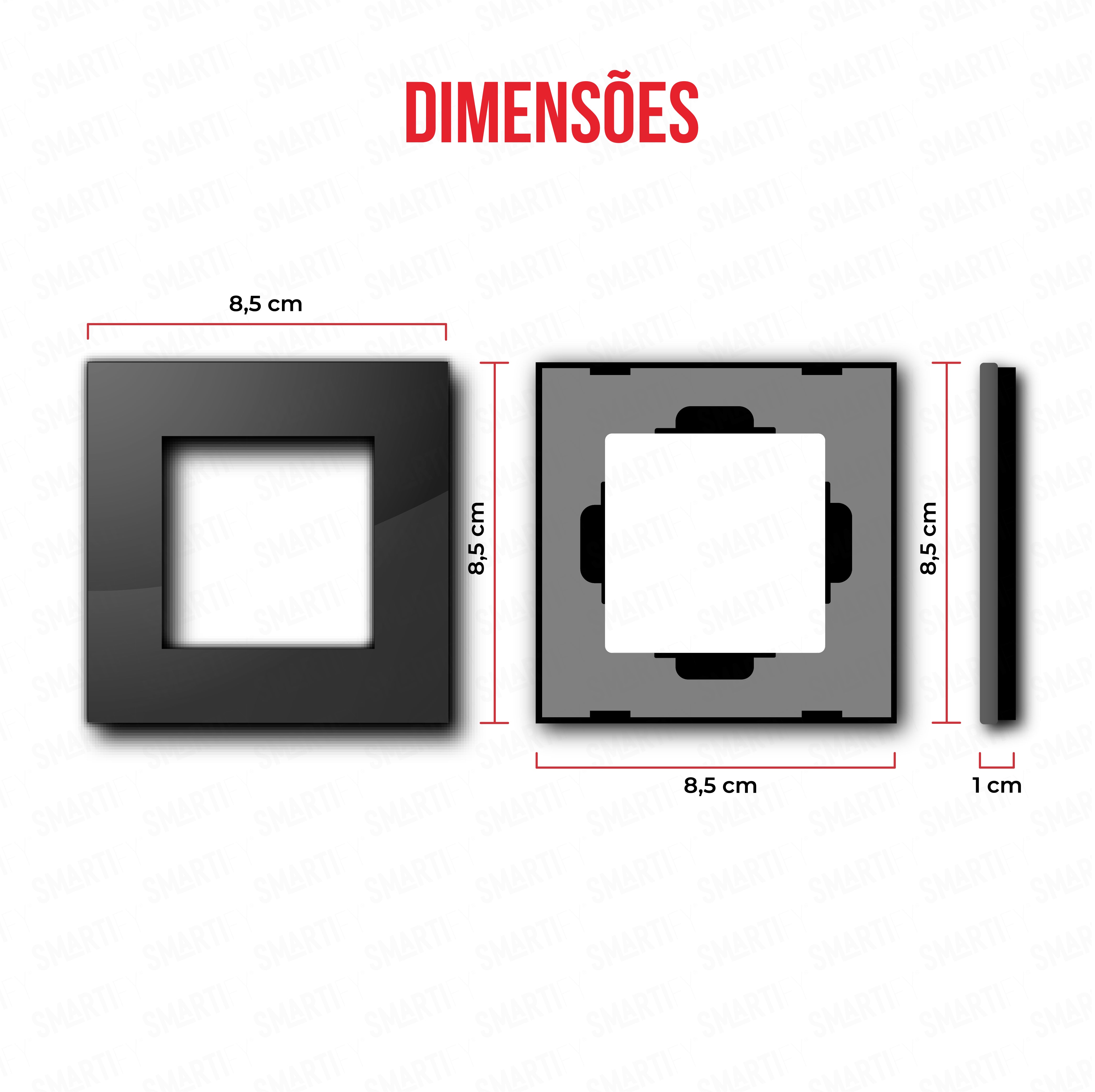 Smartify vPRO Moldura Simples Preto - SYPE100PR、mySite、fannypackpong