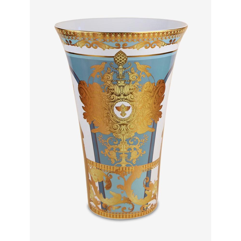 BACI MILANO - Vaso Minerva Azzurra In Porcellana D18X26H、mySite、fannypackpong