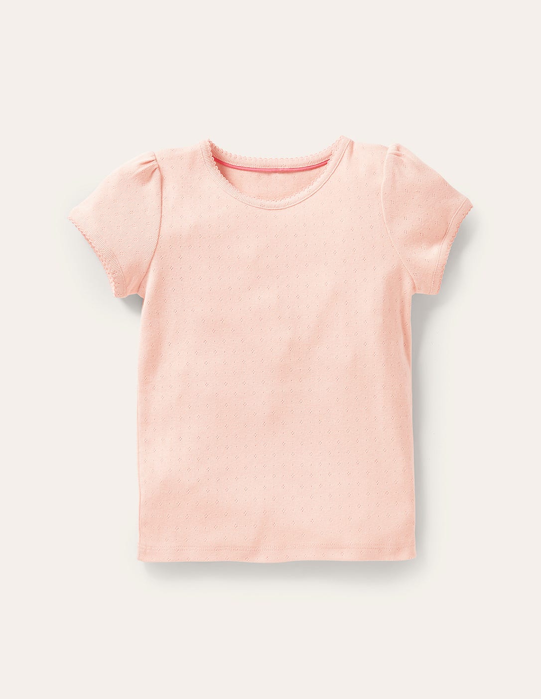  Short-sleeved Pointelle Top-Provence Dusty Pink、mySite、ashleygrahame