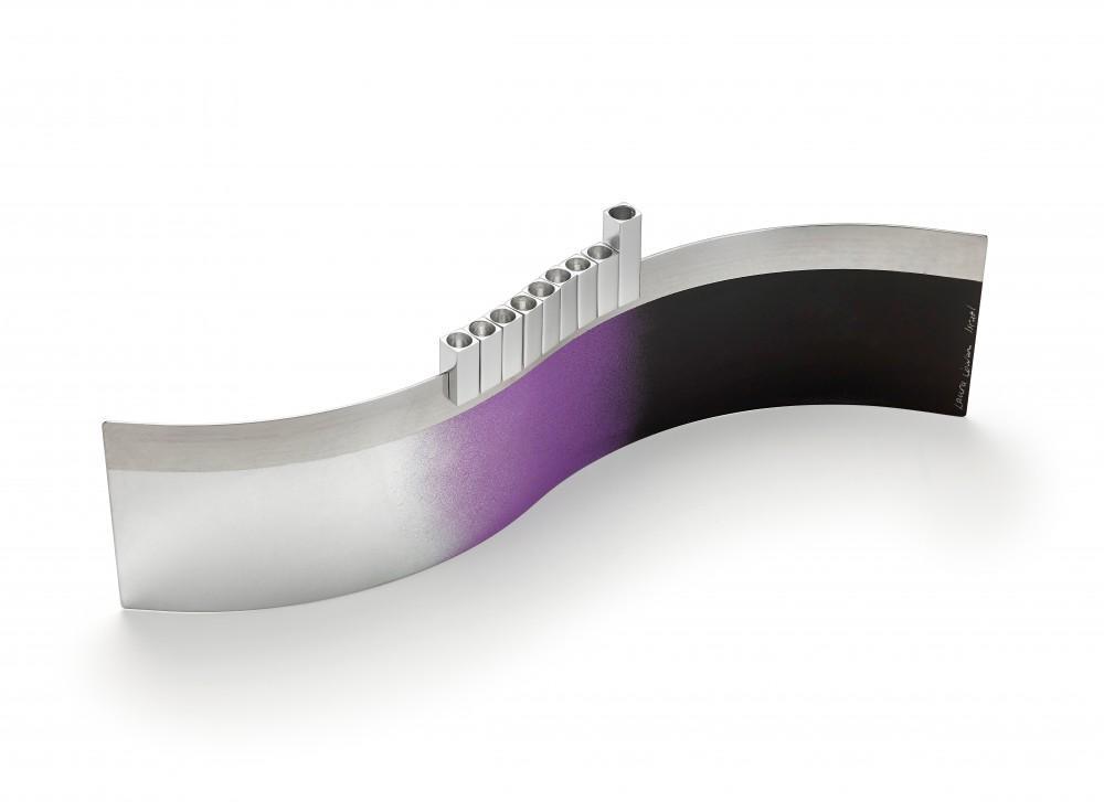 Ombre Wave Menorah by Laura Cowan - Mint, Cobalt, Fuchsia or Purple、mySite、topwebapps