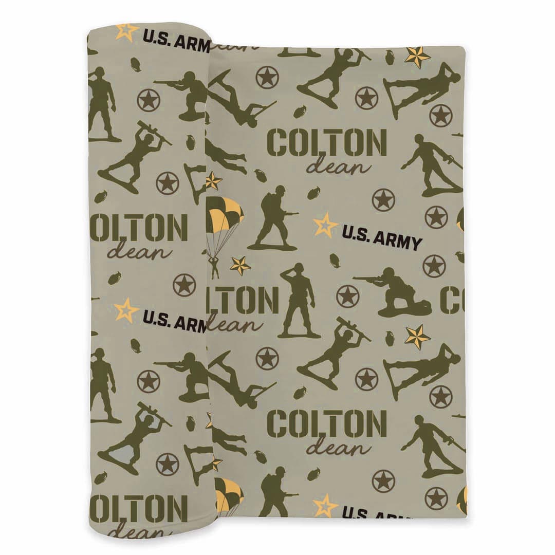  U.S. Army Personalized Swaddle Blanket、mySite、layawaytickets
