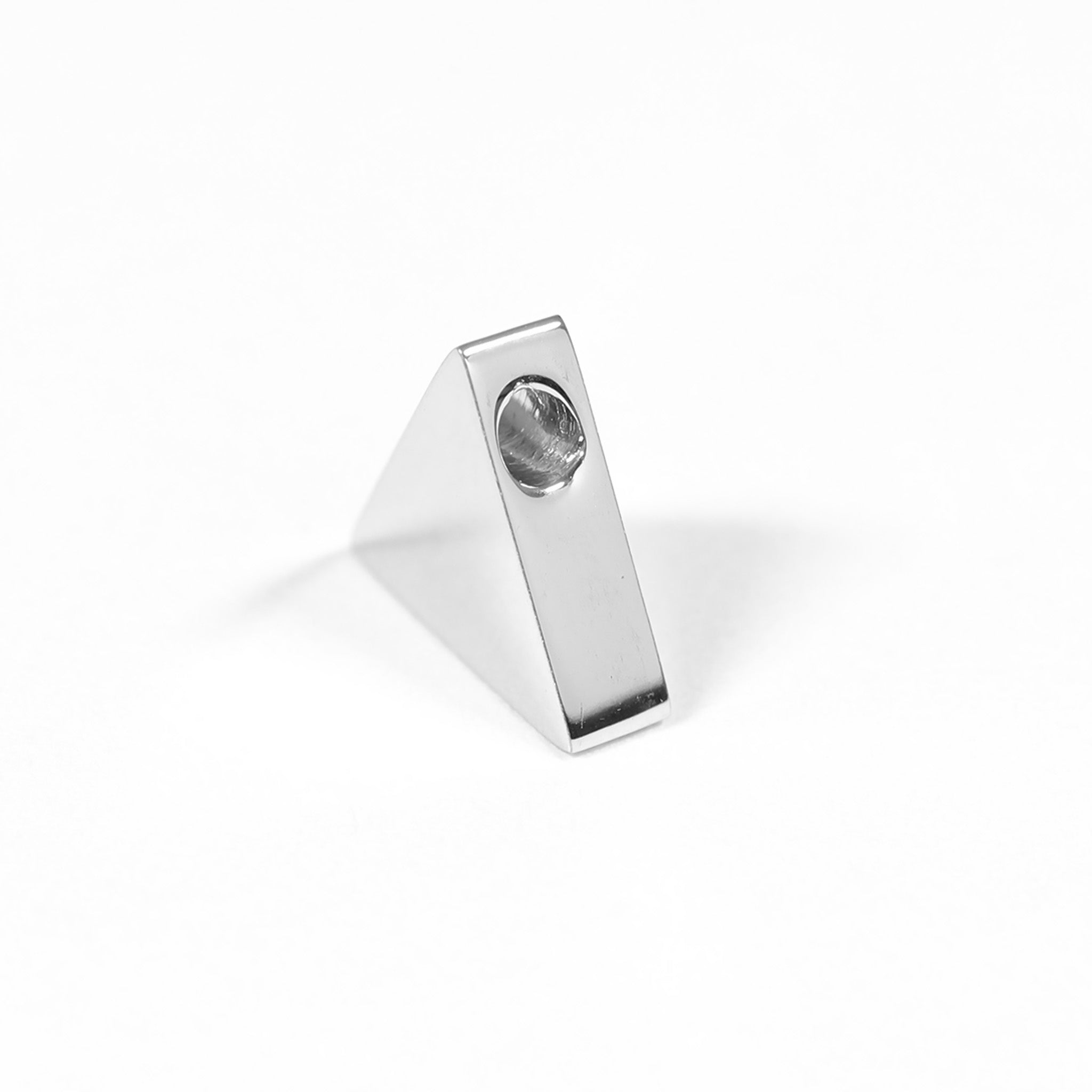 18K Gold PVD Stainless Steel Mini Triangle Bead Pendant / SBB0347、mySite、dreamappss