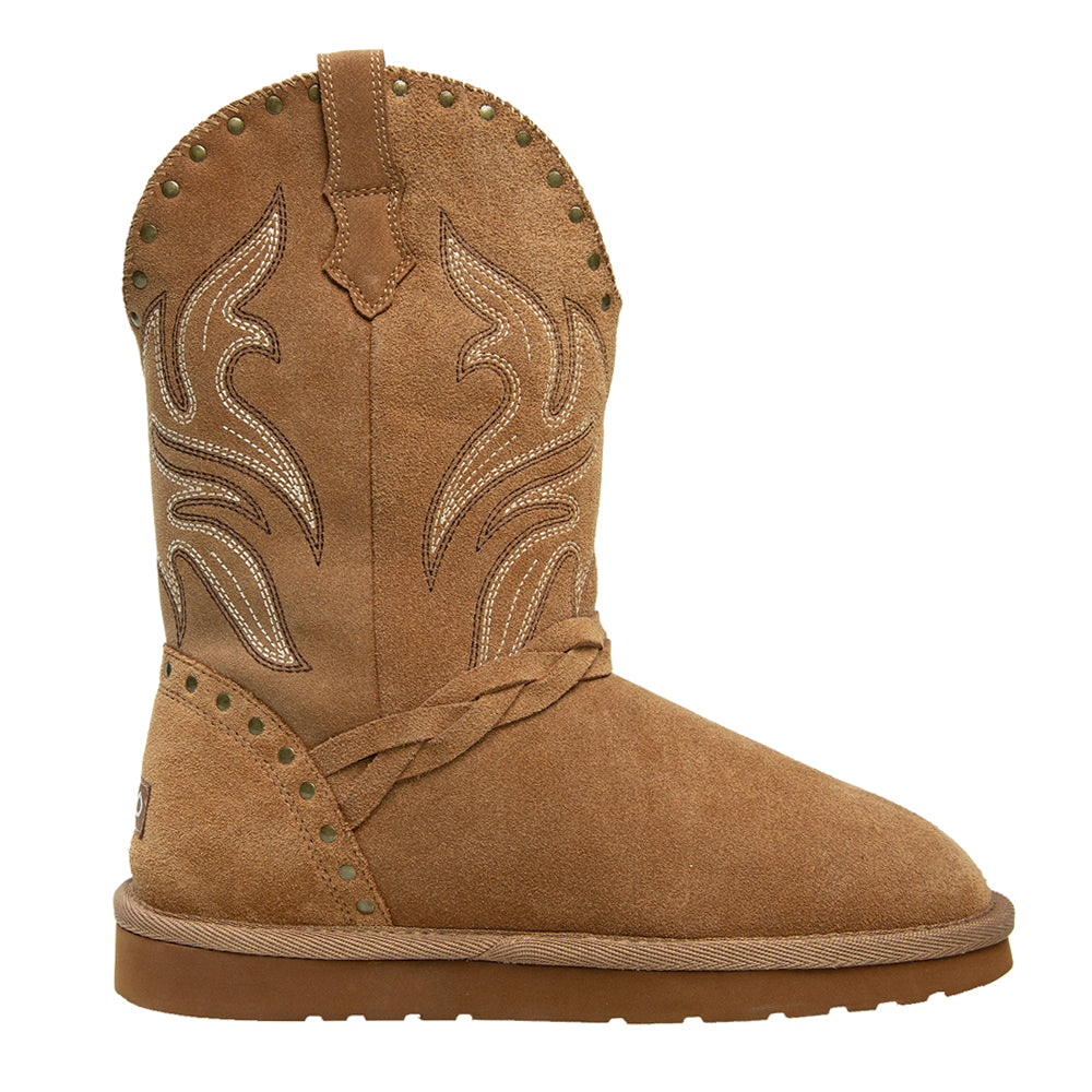 Wrangler Embroidered Studded Round Toe Pull On Boots、mySite、gtrtttuynbv