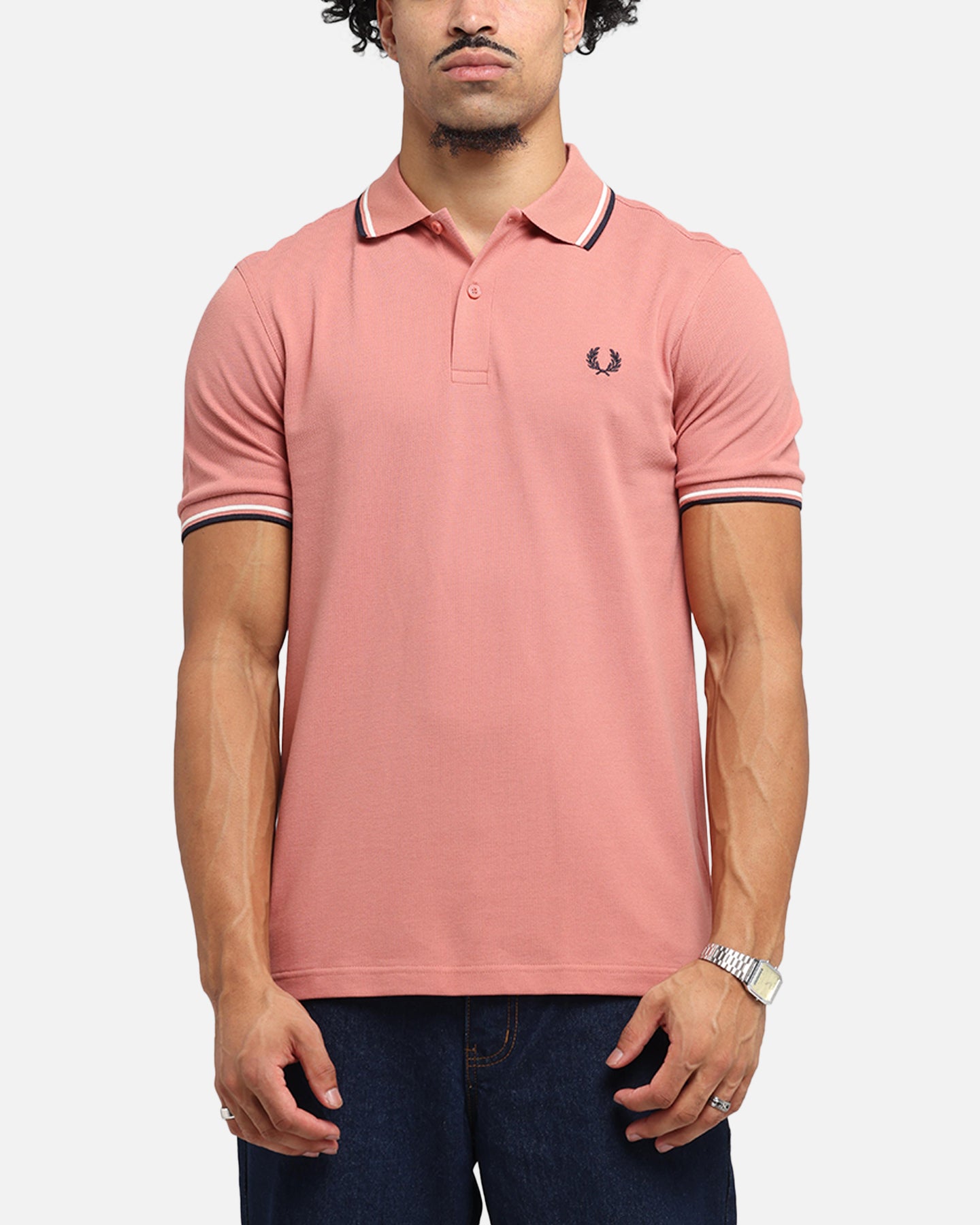 Fred Perry Twin Tipped Polo Shirt Pink、mySite、zt4zffjzw