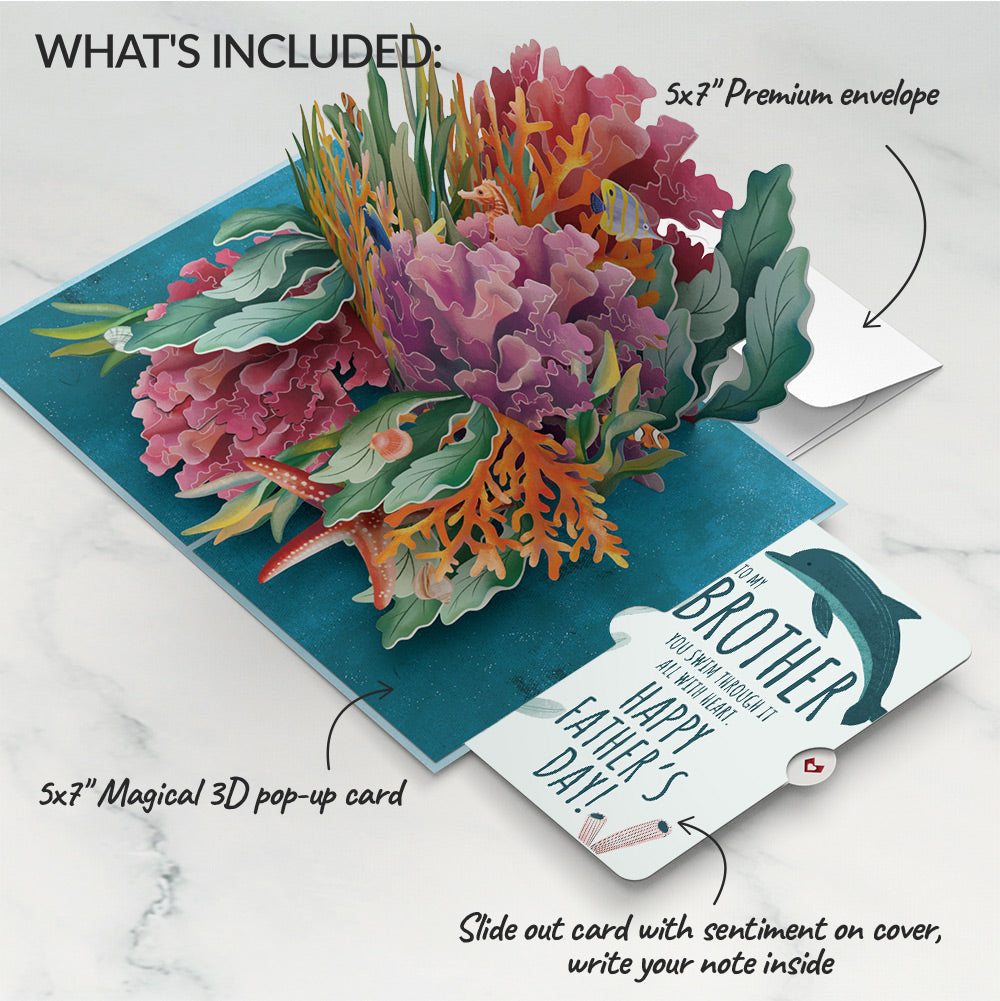 Coral Reef Wonders Father’s Day Pop-Up Card and Sentiment Set for Brother、mySite、solidvoid