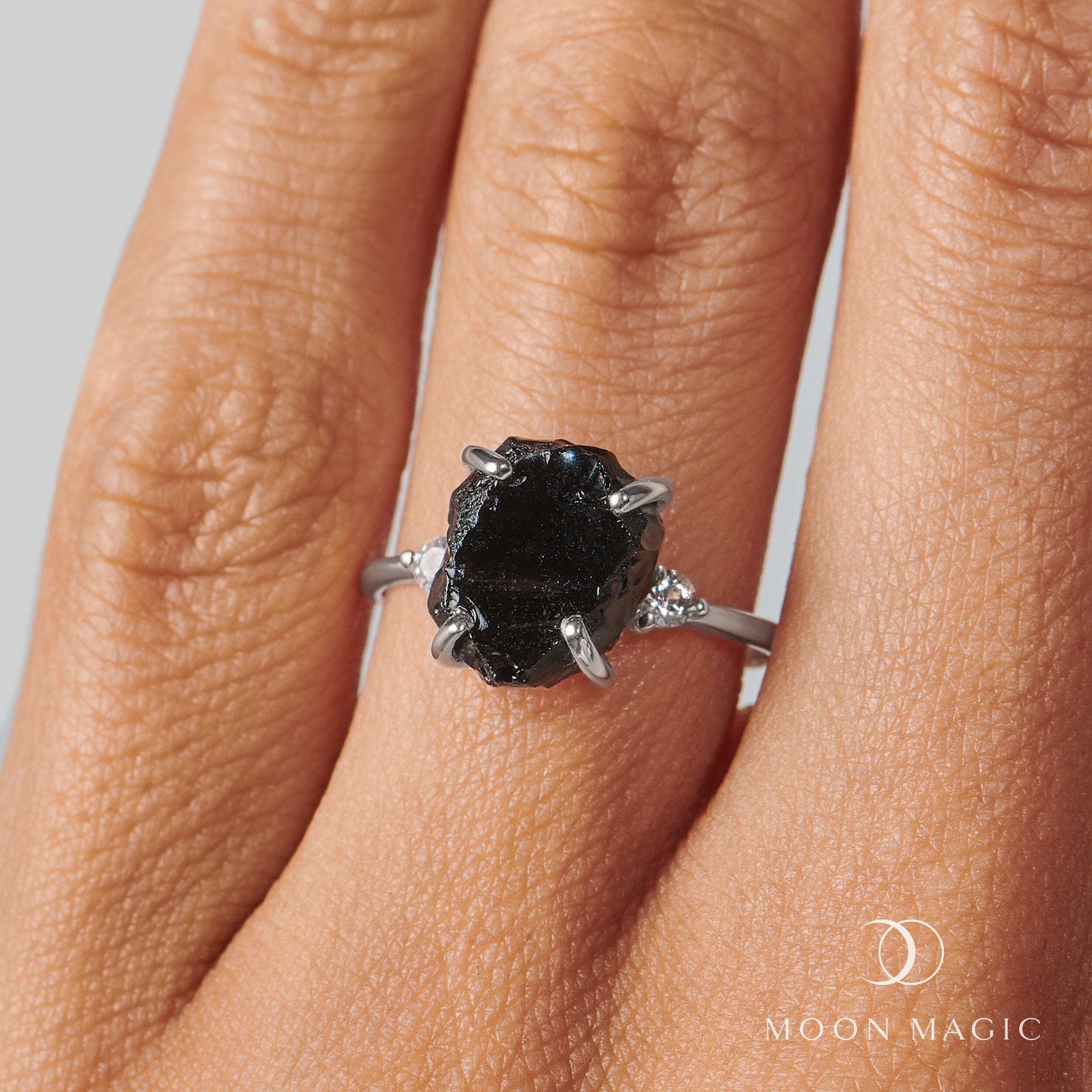 Black Obsidian Lab Diamond Ring - Raw Allure、mySite、hinf8tx79