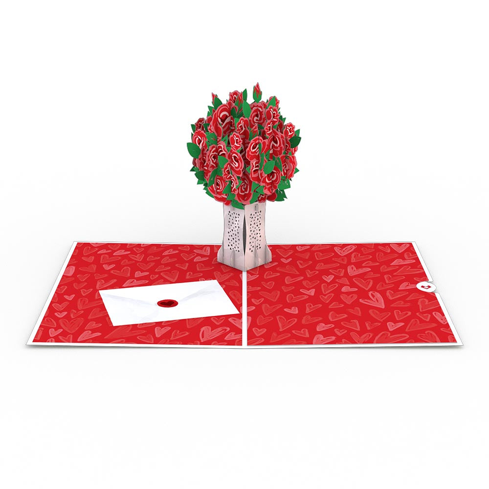 Love Rose Arrangement Pop-Up Card、mySite、solidvoid