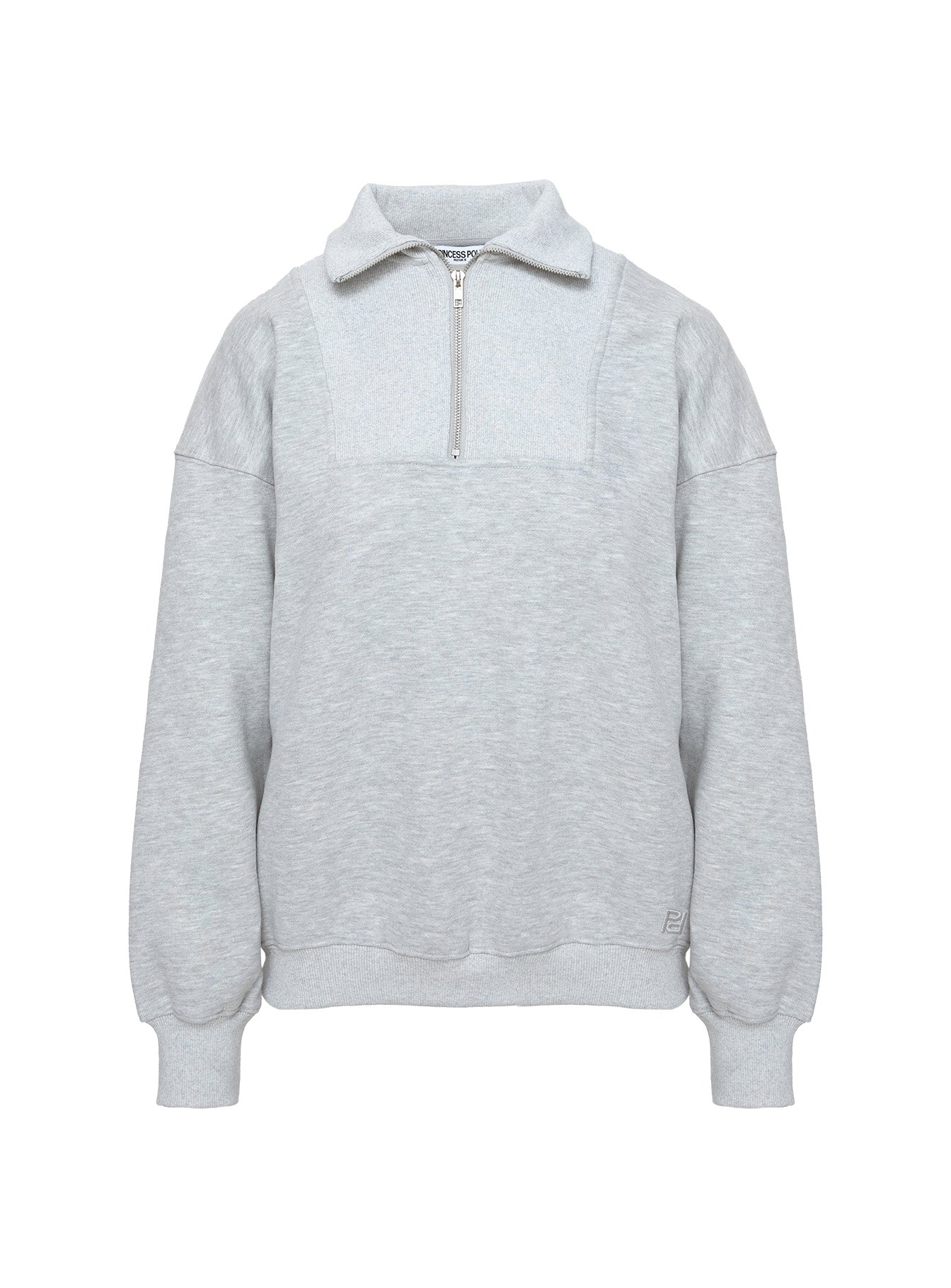 Dream Fleece Quarter Zip Sweatshirt Grey Marle、mySite、solidvoid